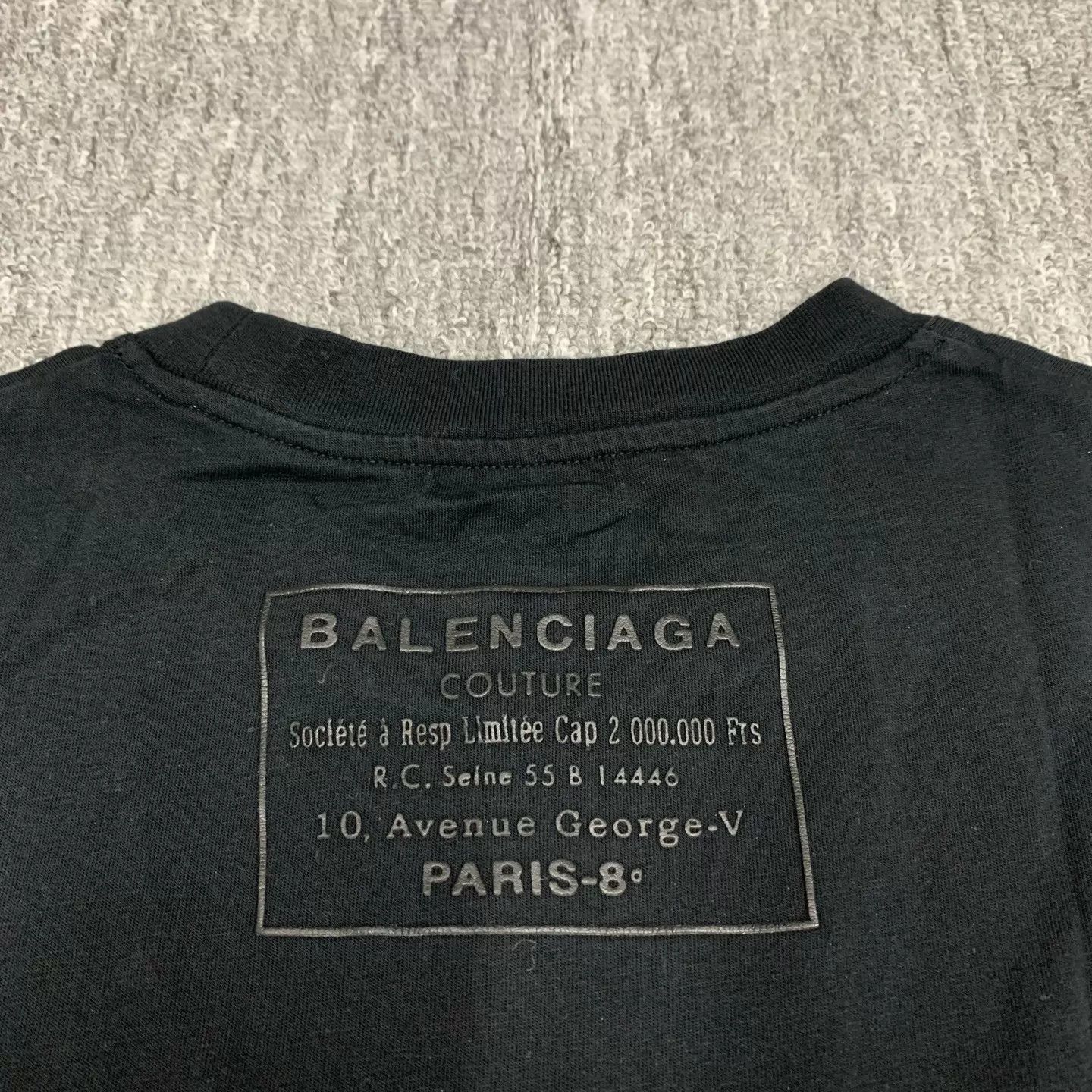 Balenciaga Balenciaga black back logo short-sleeve T-shirt S Size US S / EU 44-46 / 1 - 6 Thumbnail