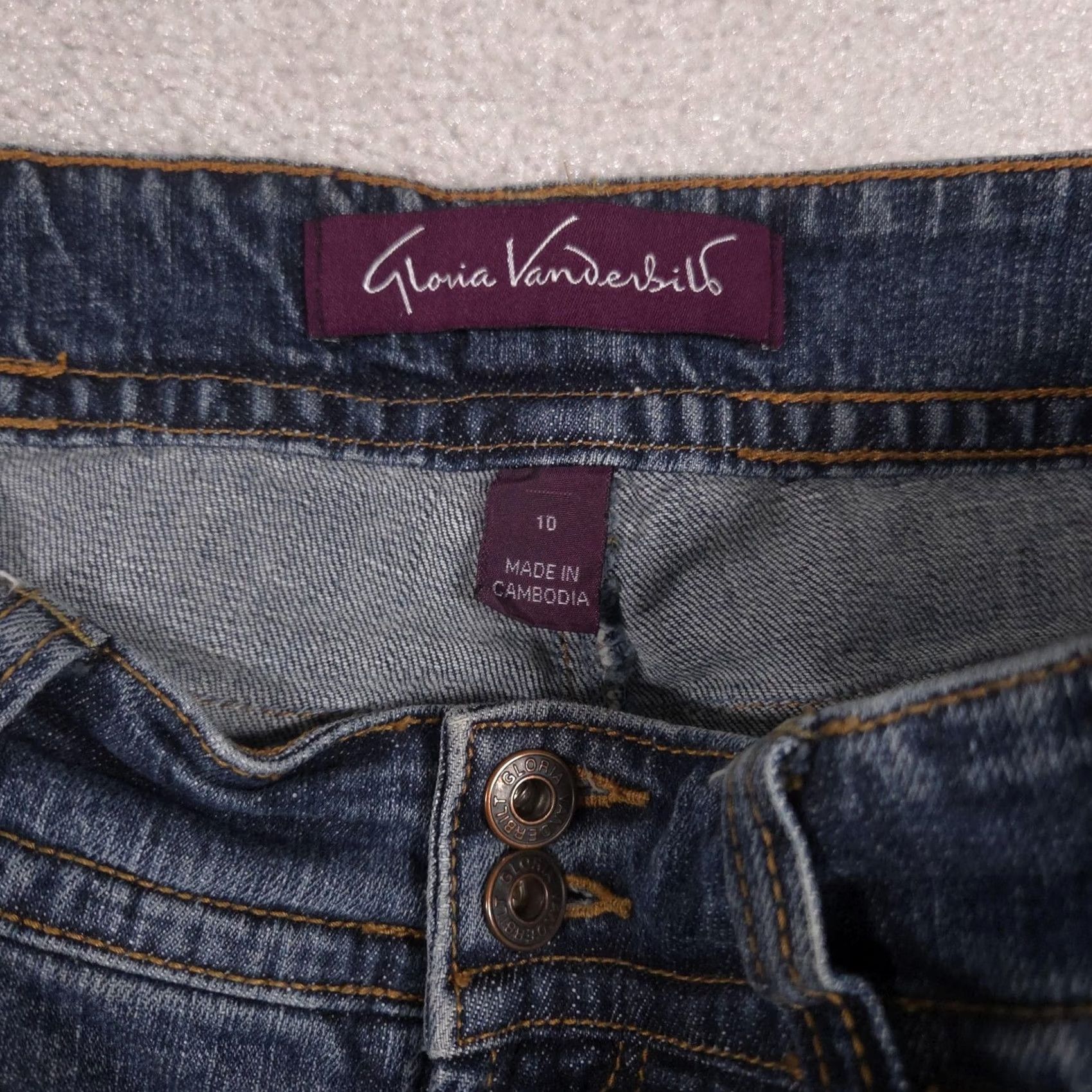 Gloria Vanderbilt Gloria Vanderbilt Jeans Womens 10 Blue Medium Wash Mid Rise Straight Stretch Jeans Womens 10 Blue Medium Wash Mid Rise Straight Stretch Size 32" / US 10 / IT 46 - 5 Thumbnail