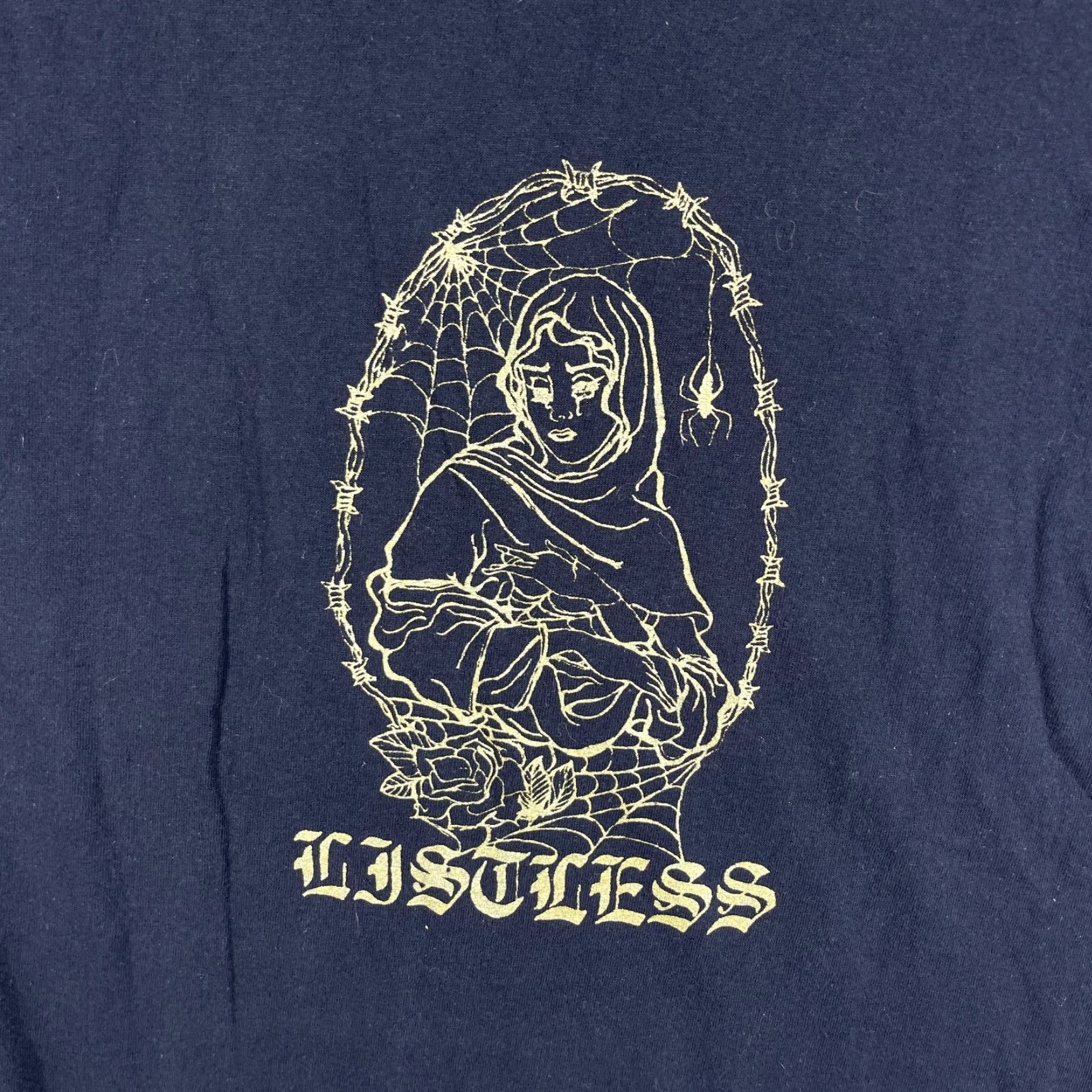 Gildan VINTAGE Listless Band T-Shirt Adult Small Black Hardcore Screamo Grindcore Richmond RVA Mens Size US S / EU 44-46 / 1 - 5 Thumbnail