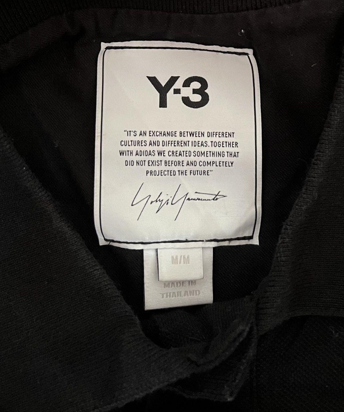 Yohji Yamamoto TAX FREE 🇺🇸 Yohji yamamoto y-3 logo black polo shirt Size US M / EU 48-50 / 2 - 2 Thumbnail