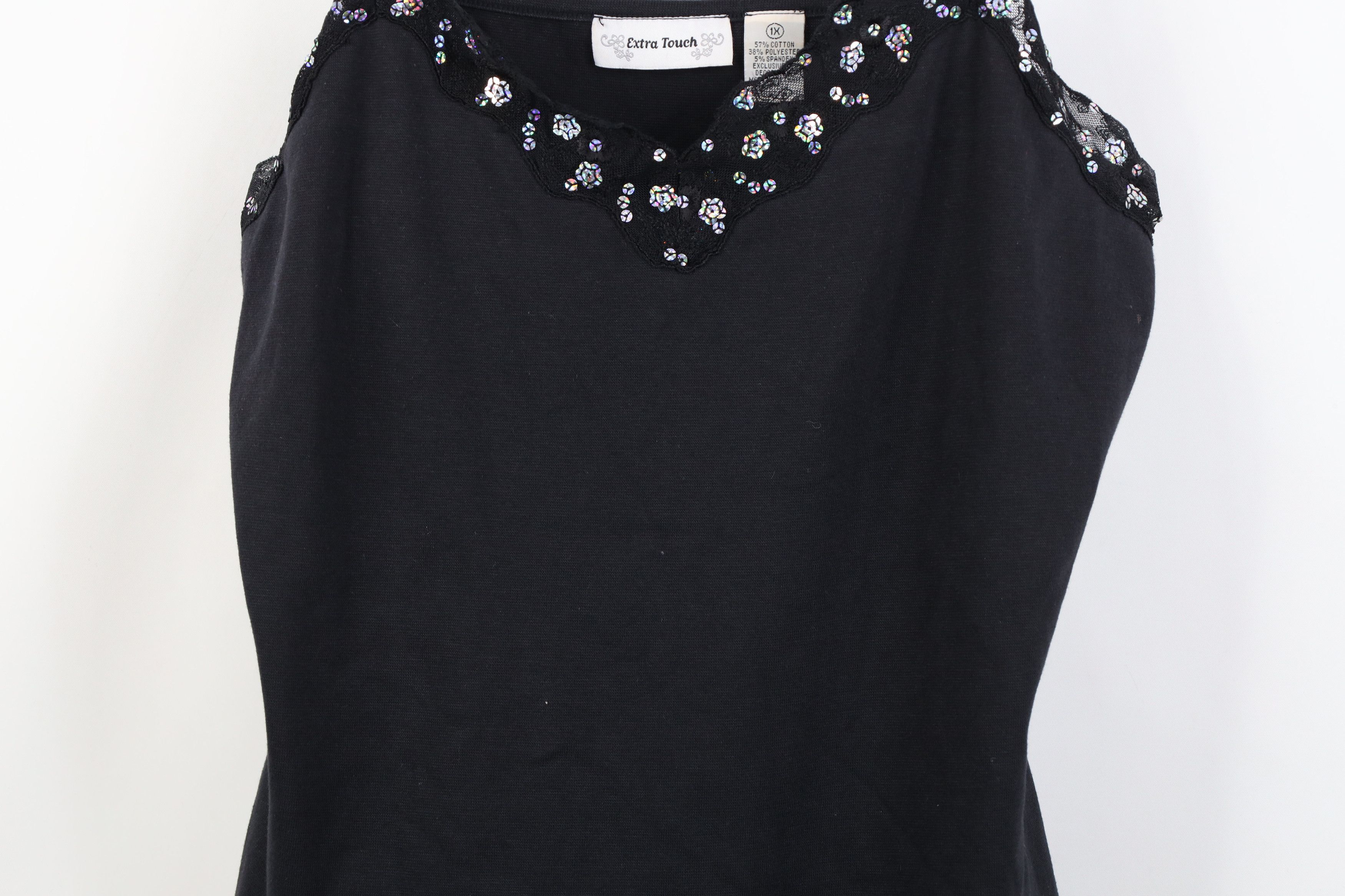 Vintage Vintage 90s Y2K Babydoll Flower Bella Cami Tank Top T-Shirt Size XL / US 12-14 / IT 48-50 - 3 Thumbnail