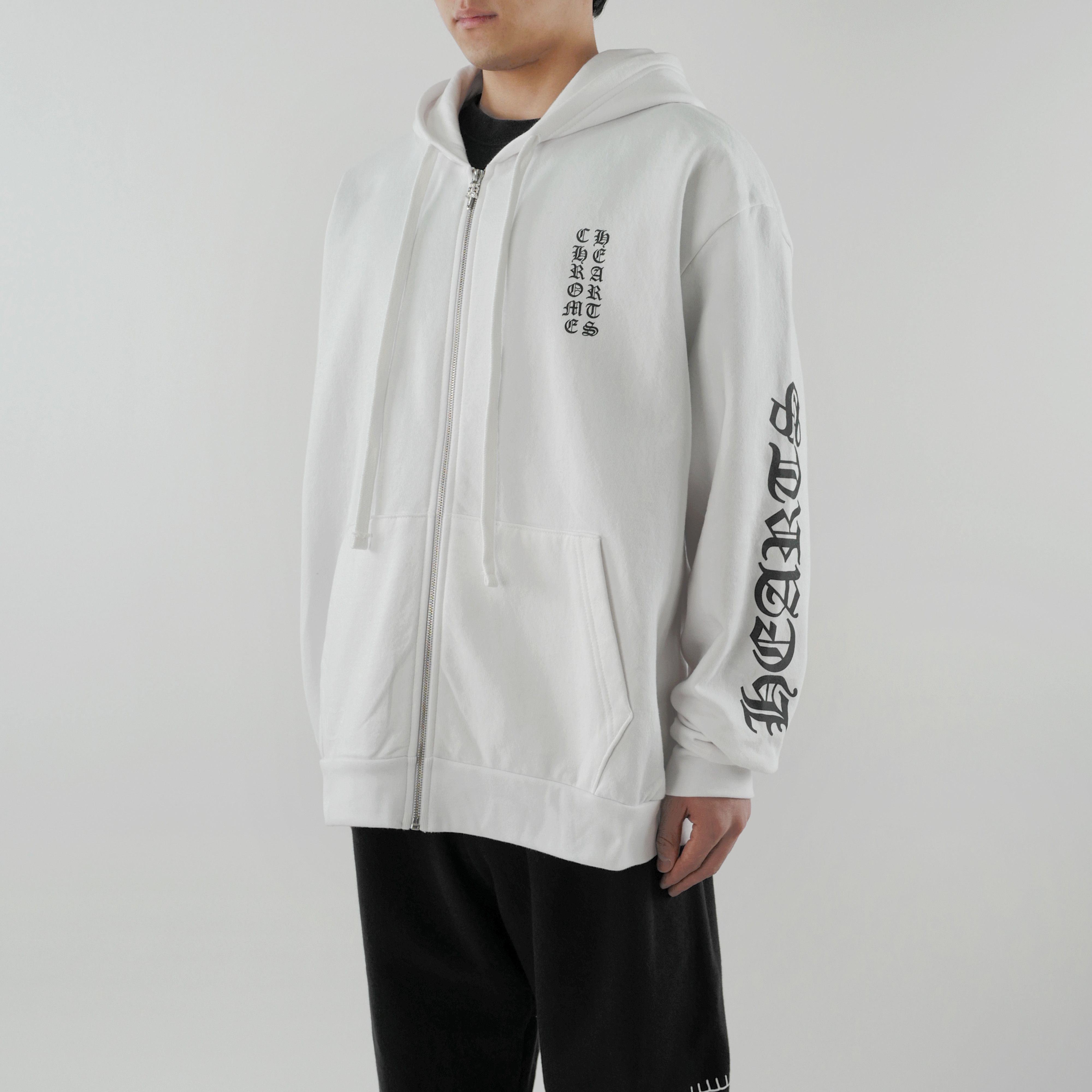 Chrome Hearts Chrome Hearts Monogram Vertical Logo Zip Up Hoodie Size US L / EU 52-54 / 3 - 15 Thumbnail