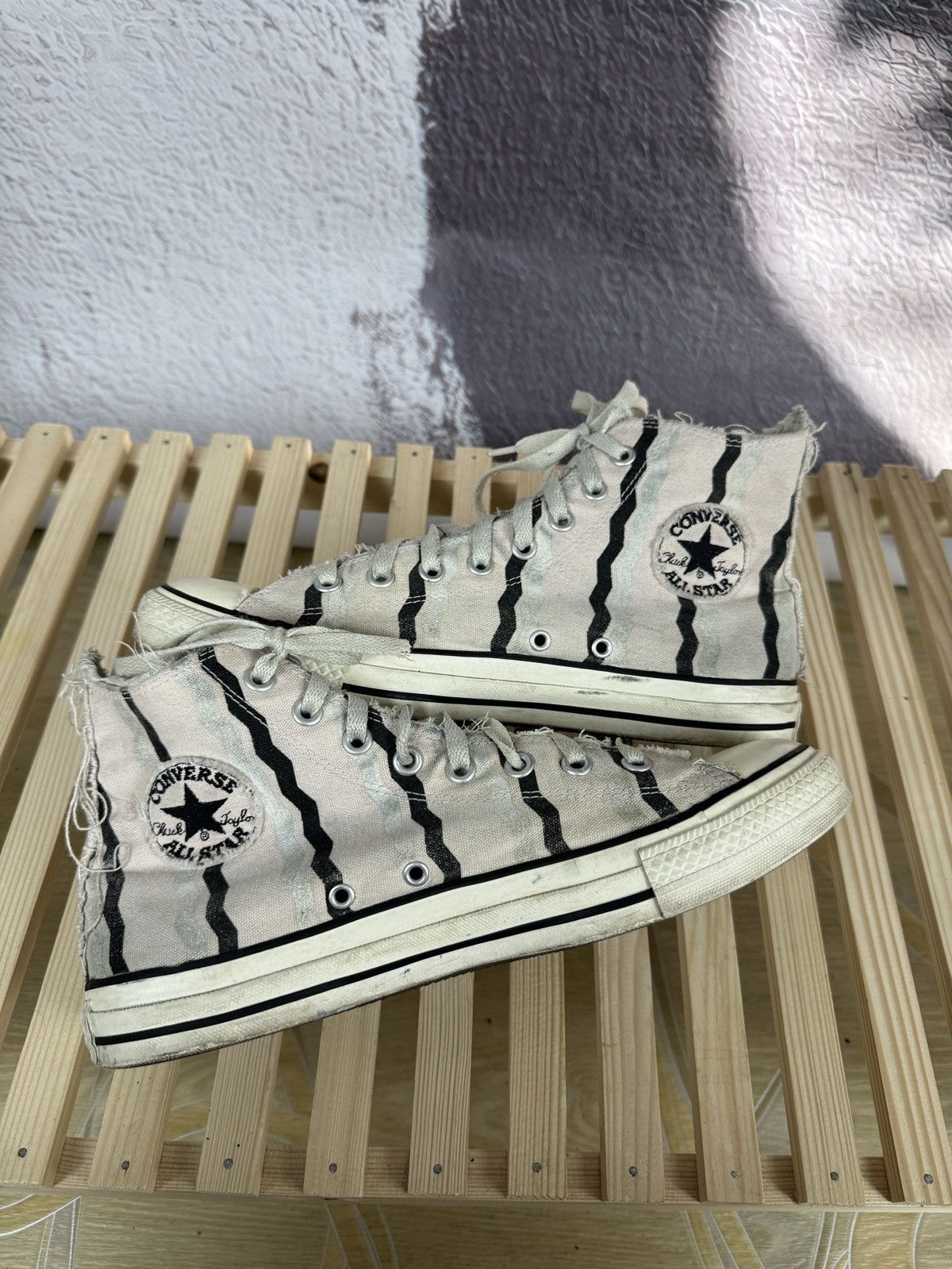Converse Converse All star Chuck Taylor white striped sneakers Size US 9.5 / EU 42-43 - 6 Thumbnail