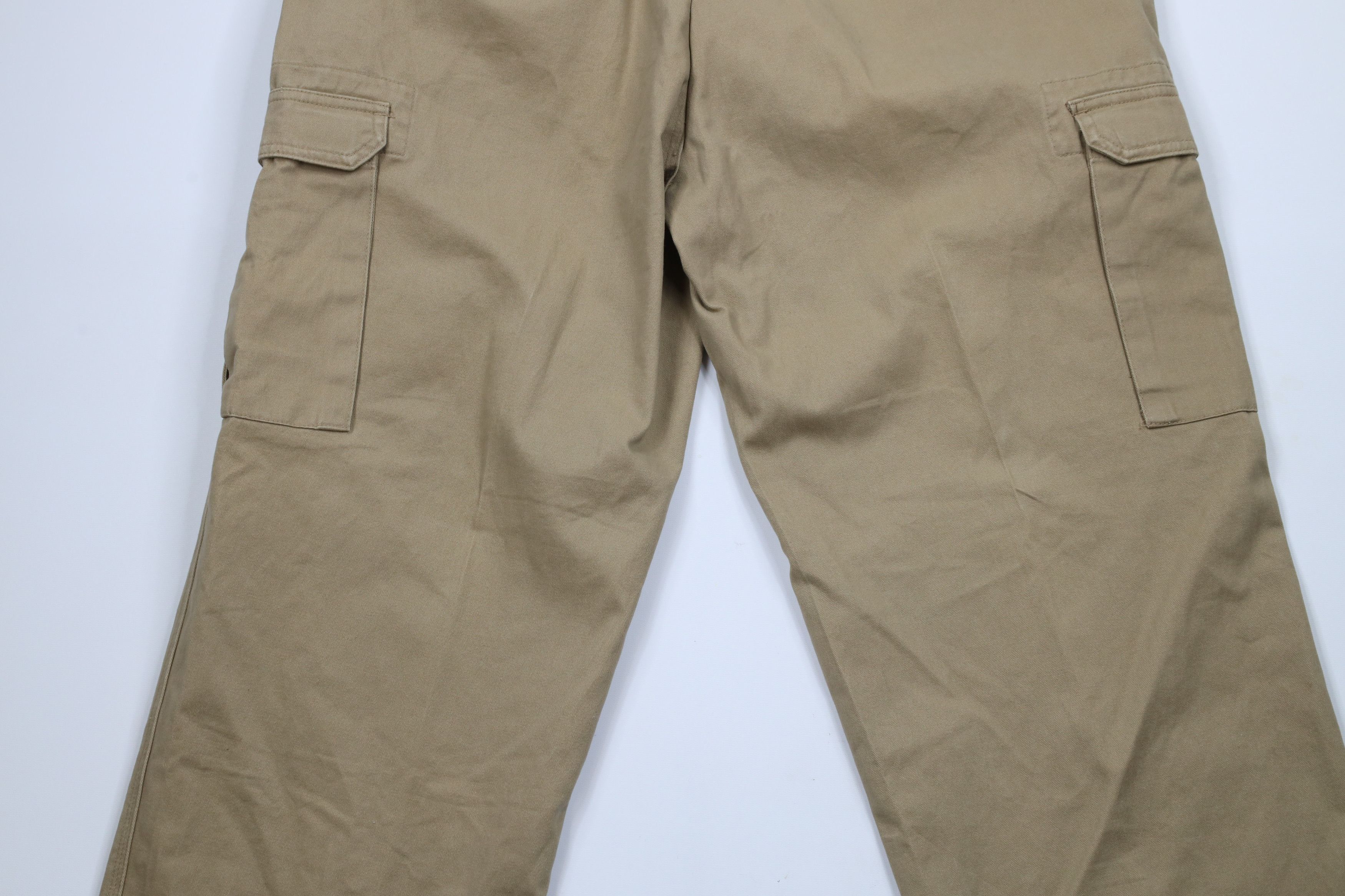 Cabelas × Vintage Vintage 90s Cabelas Wide Leg Cargo Pants Brown Cotton Size US 38 / EU 54 - 10 Thumbnail