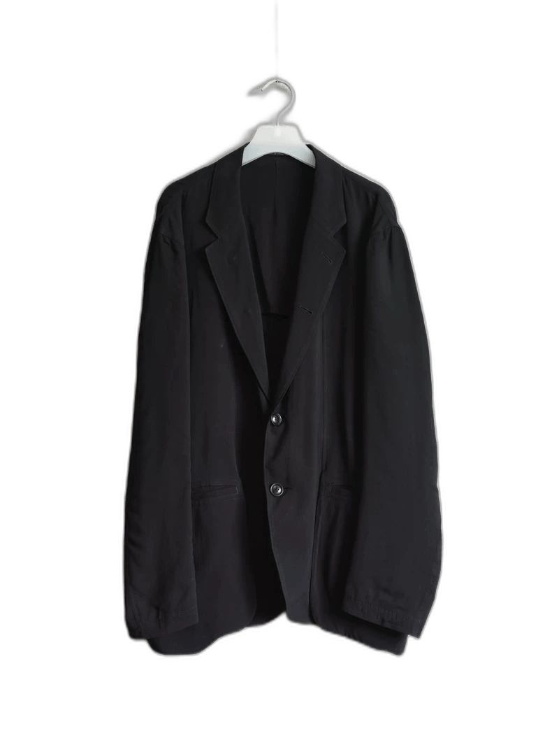 Yohji Yamamoto yohji yamamoto black double-layered jacket Size US L / EU 52-54 / 3 - 1 Thumbnail