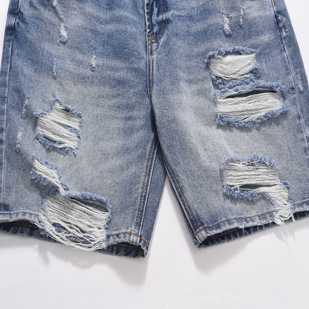 Japanese Brand × Vintage Niche Fashion Street Denim Short Jorts Size US 33 - 4 Thumbnail