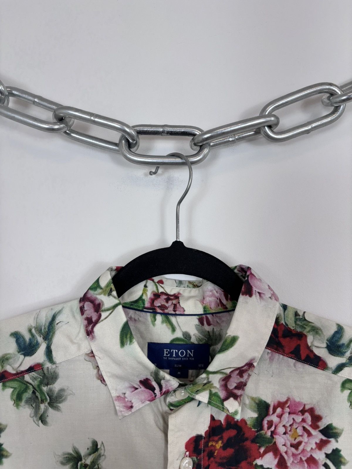Eton Eton Men’s Slim Floral Sumo Wrestler Print Button Up Shirt Size US M / EU 48-50 / 2 - 5 Thumbnail