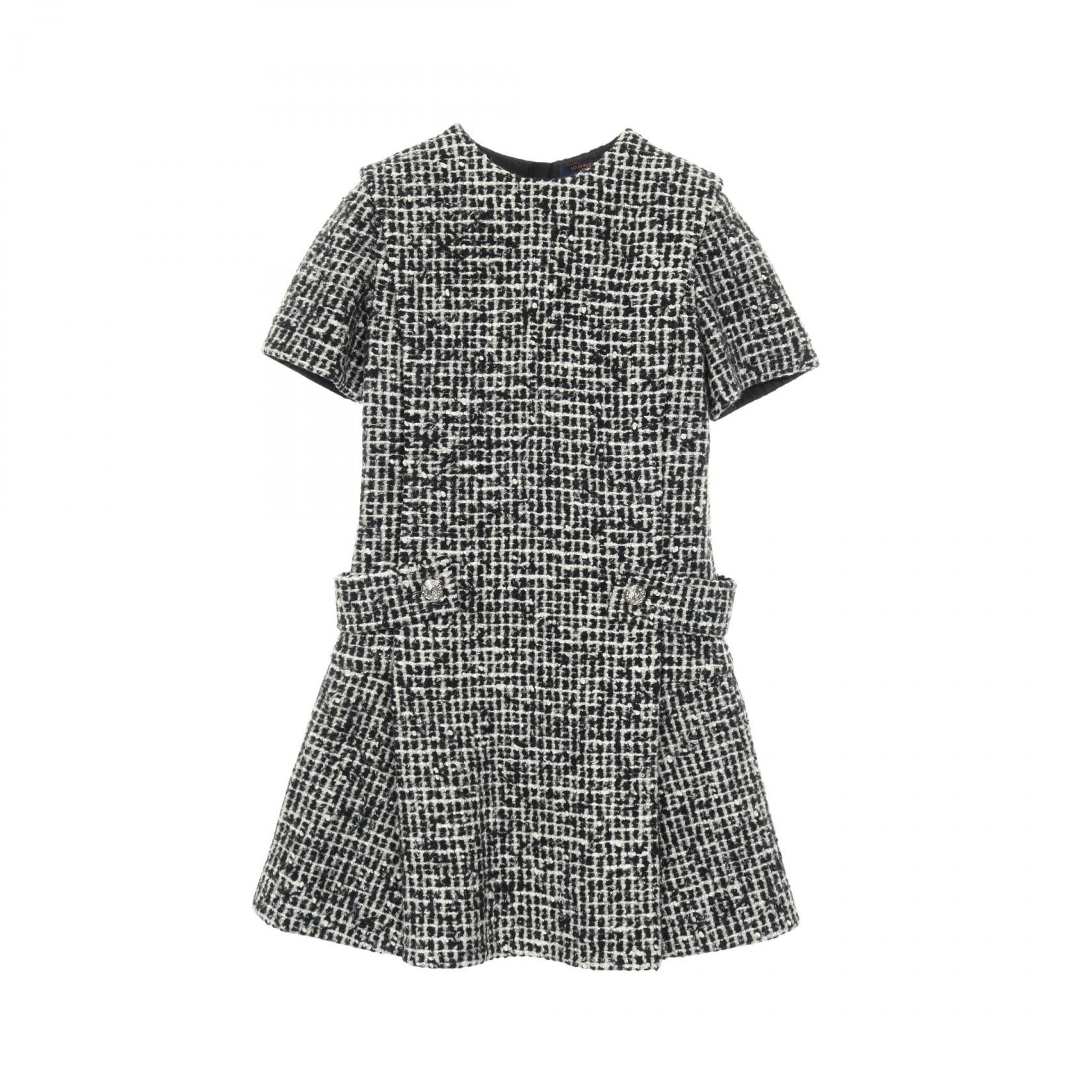 Louis Vuitton Louis Vuitton Louis Vuitton Skater Dress Wool Dress Textile Dresses DUTY FREE for USA Size ONE SIZE - 1 Thumbnail