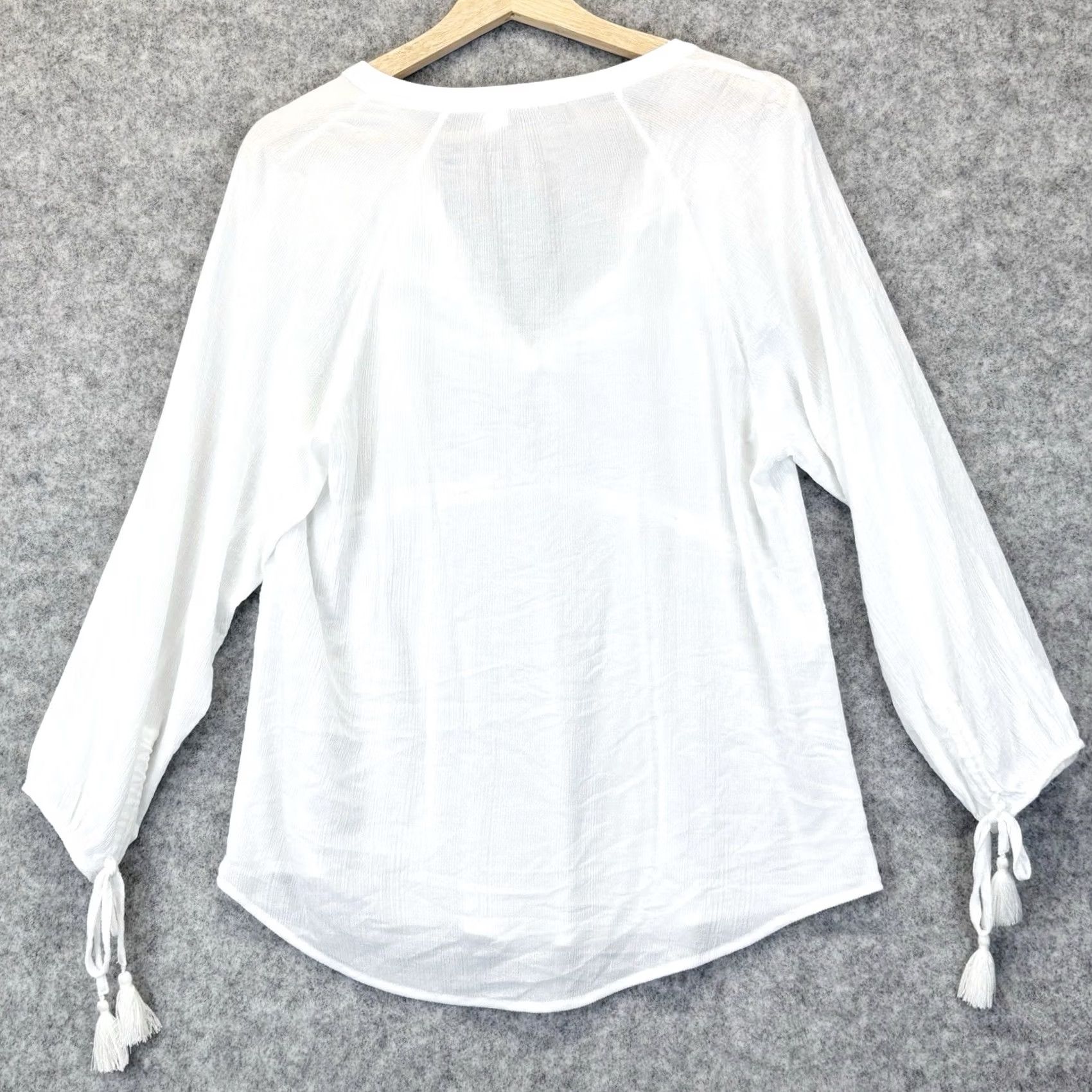 Vintage Mint Velvet Top Womens UK 10 sleeve size women white Pre Loved Ladies Size L / US 10 / IT 46 - 2 Thumbnail