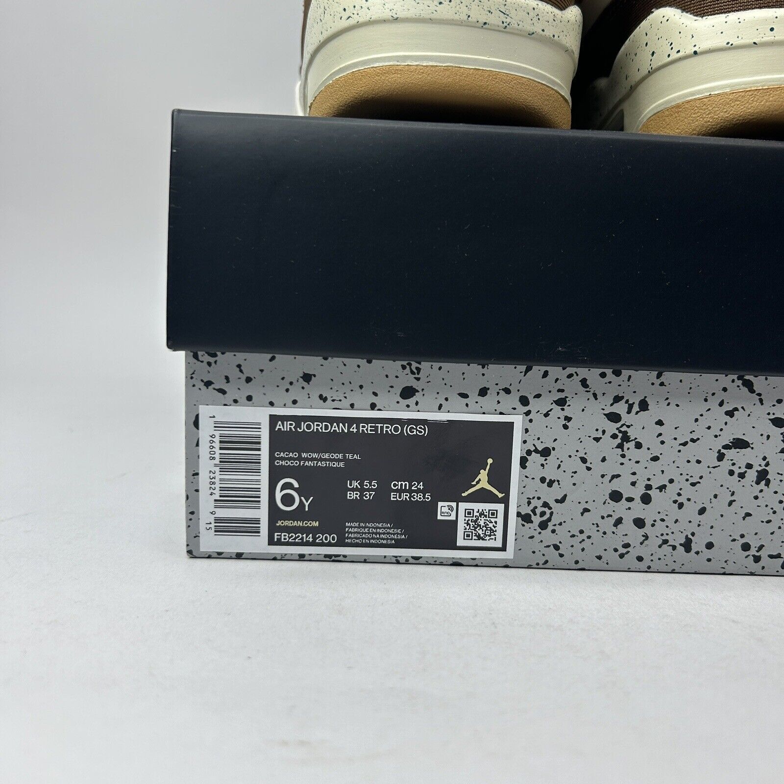 Jordan Brand Nike Air Jordan 4 Retro GS “Cacao Wow/Brown Teal” 2023 Size US 7.5 / IT 37.5 - 5 Thumbnail