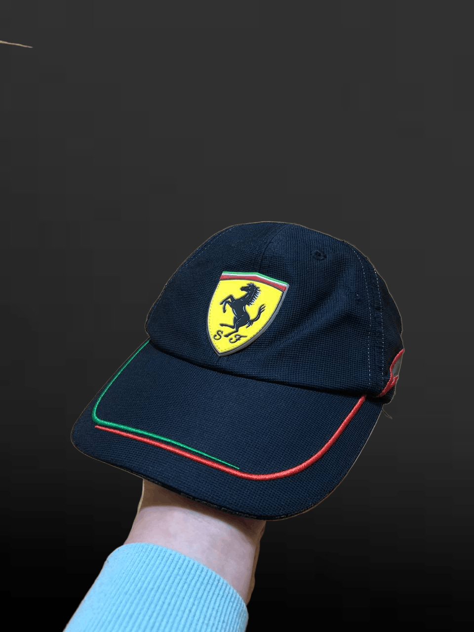Ferrari Ferrari Logo Baseball Cap Adjustable Hat Size ONE SIZE - 1 Thumbnail