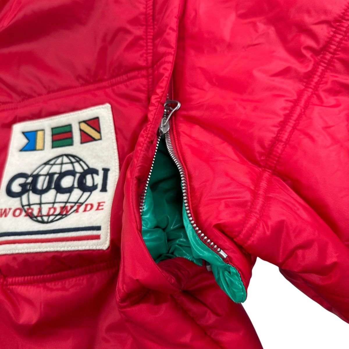Gucci Gucci Size S Puffer Jacket Red Worldwide Removable Sleeve Size US S / EU 44-46 / 1 - 11 Thumbnail