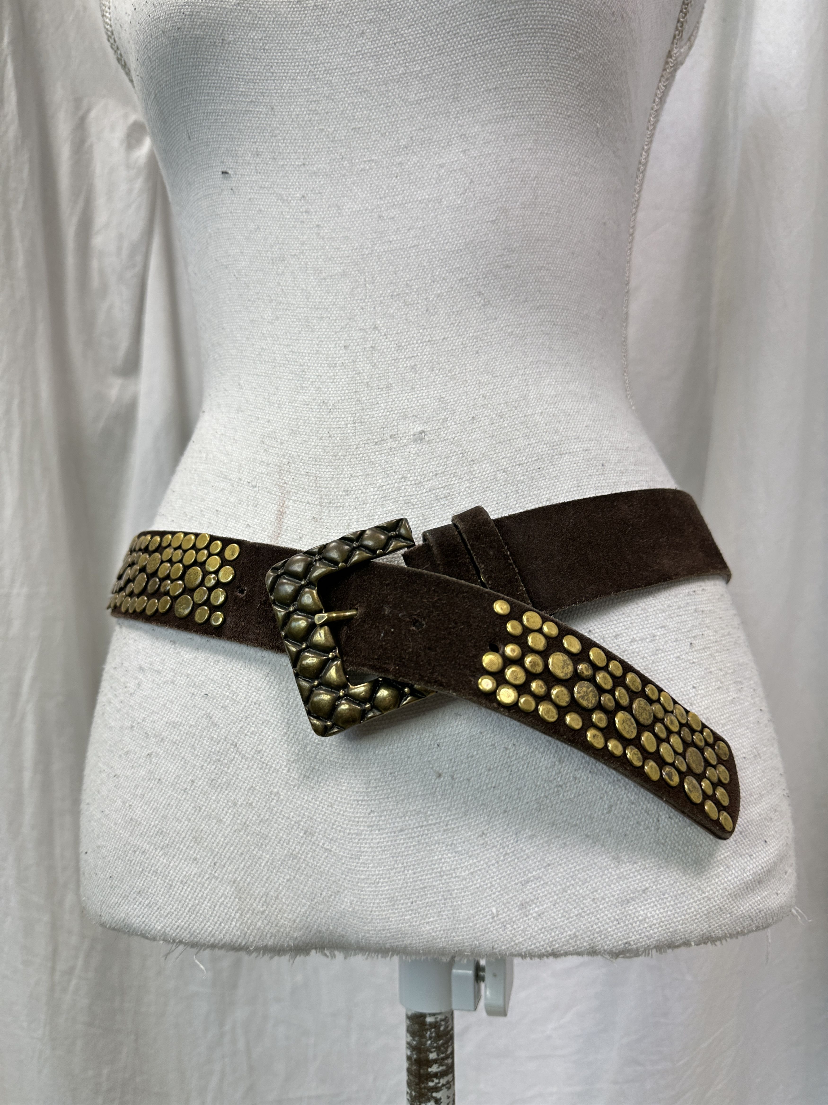 Vintage Vintage Avant Garde Grunge Studded Belt Y2K Size ONE SIZE - 1 Thumbnail