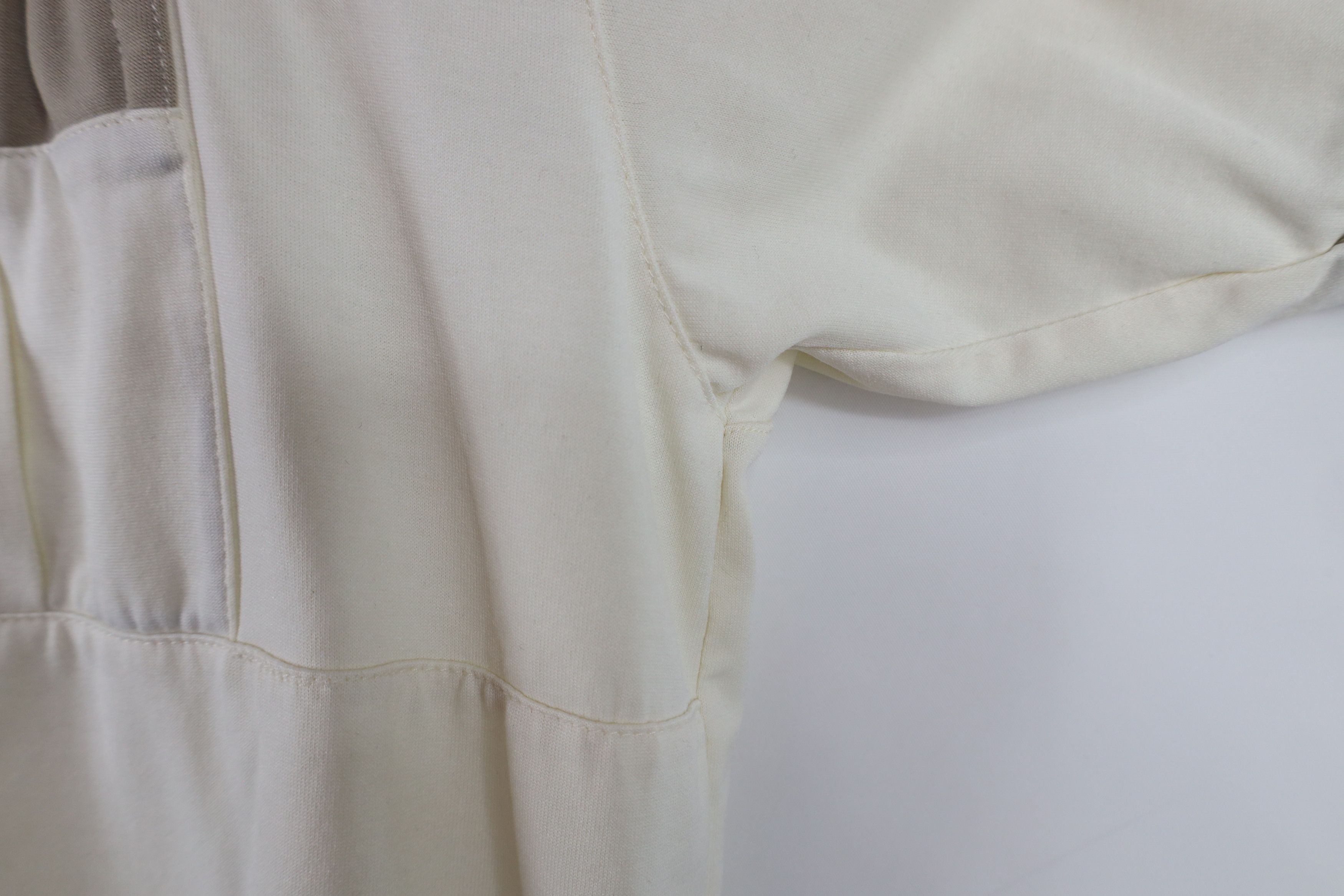 Vintage Vintage 90s Streetwear Collared Pullover Polo Shirt Cream Size US L / EU 52-54 / 3 - 11 Thumbnail