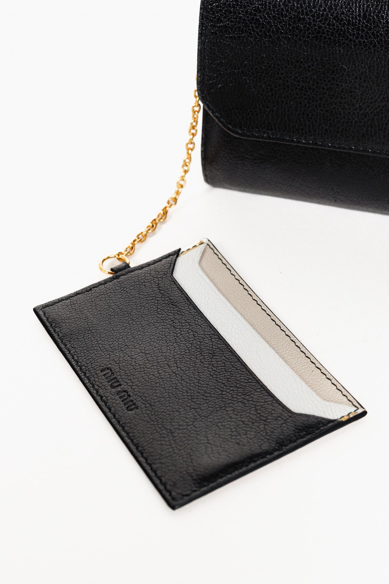 Miu Miu Miu Miu Black Madras Leather Long Wallet Size ONE SIZE - 5 Thumbnail