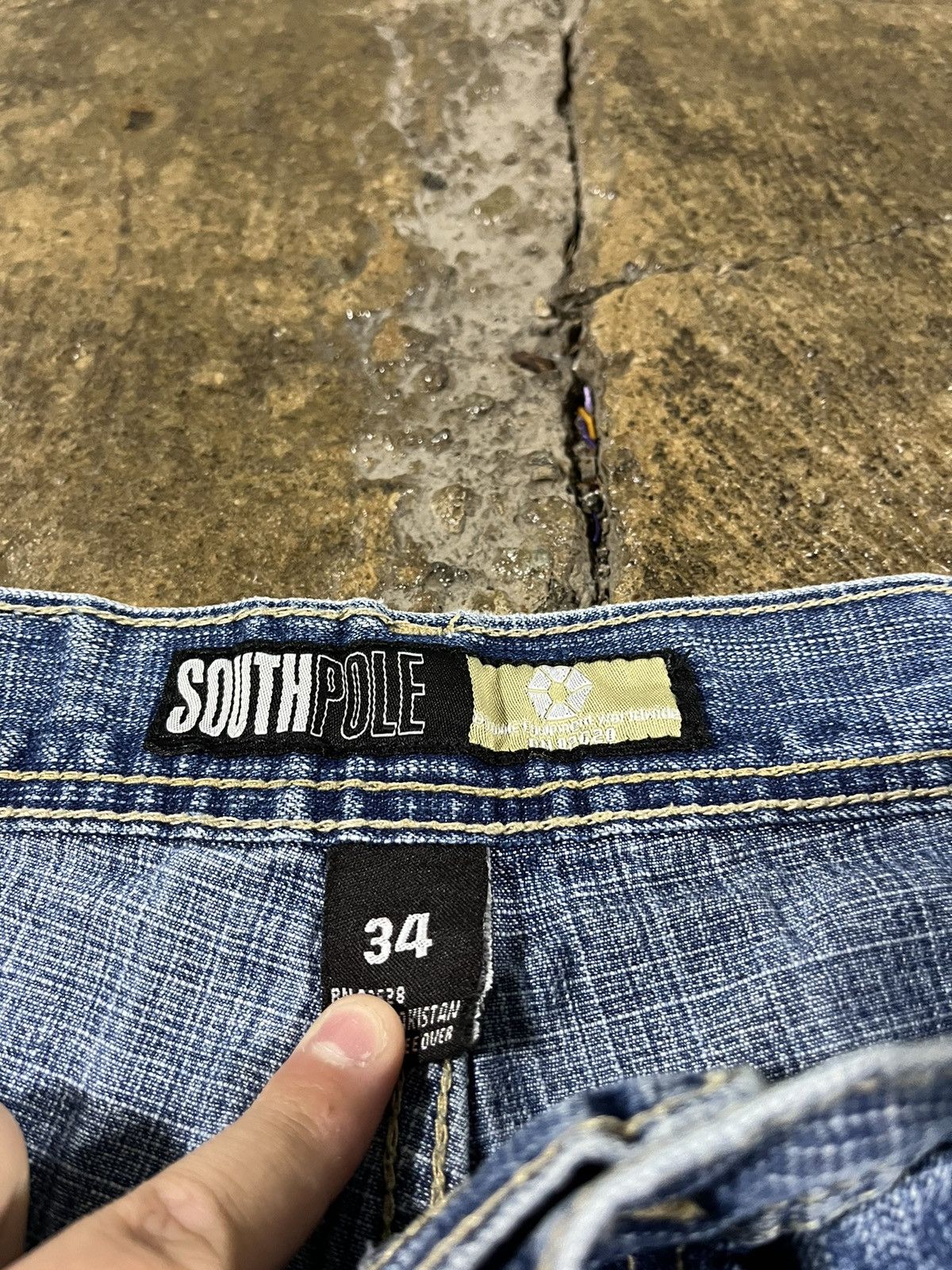 JNCO × Southpole × Vintage Crazy Y2K Southpole Baggy Jorts Faded Grunge Skater Shorts Size US 34 / EU 50 - 7 Thumbnail