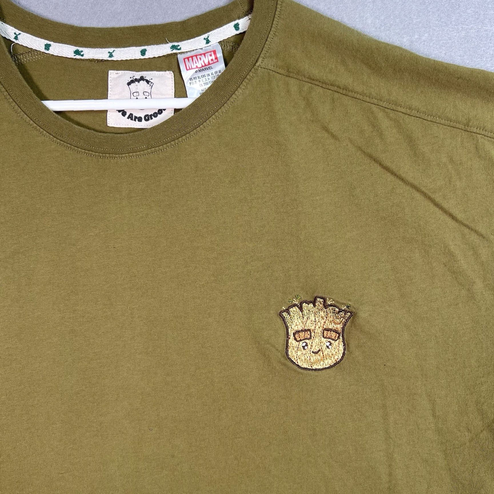 Vintage VINTAGE Marvel We Are Groot T-Shirt Adult XL Olive Green Mens Shirt Size US XL / EU 56 / 4 - 4 Thumbnail