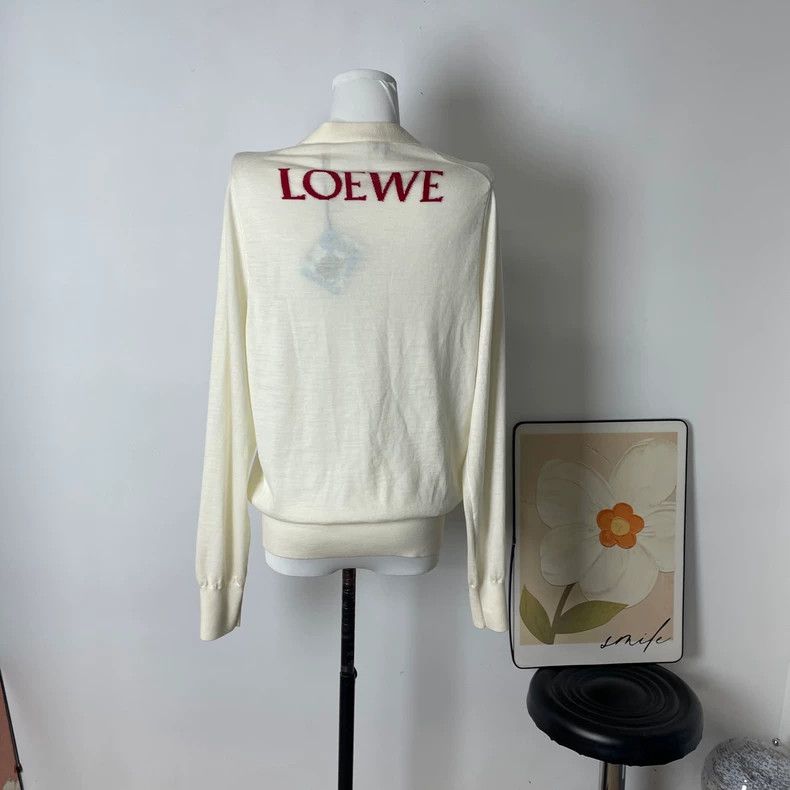 Loewe LOEWE Off-white cardigan Size M / US 6-8 / IT 42-44 - 2 Thumbnail
