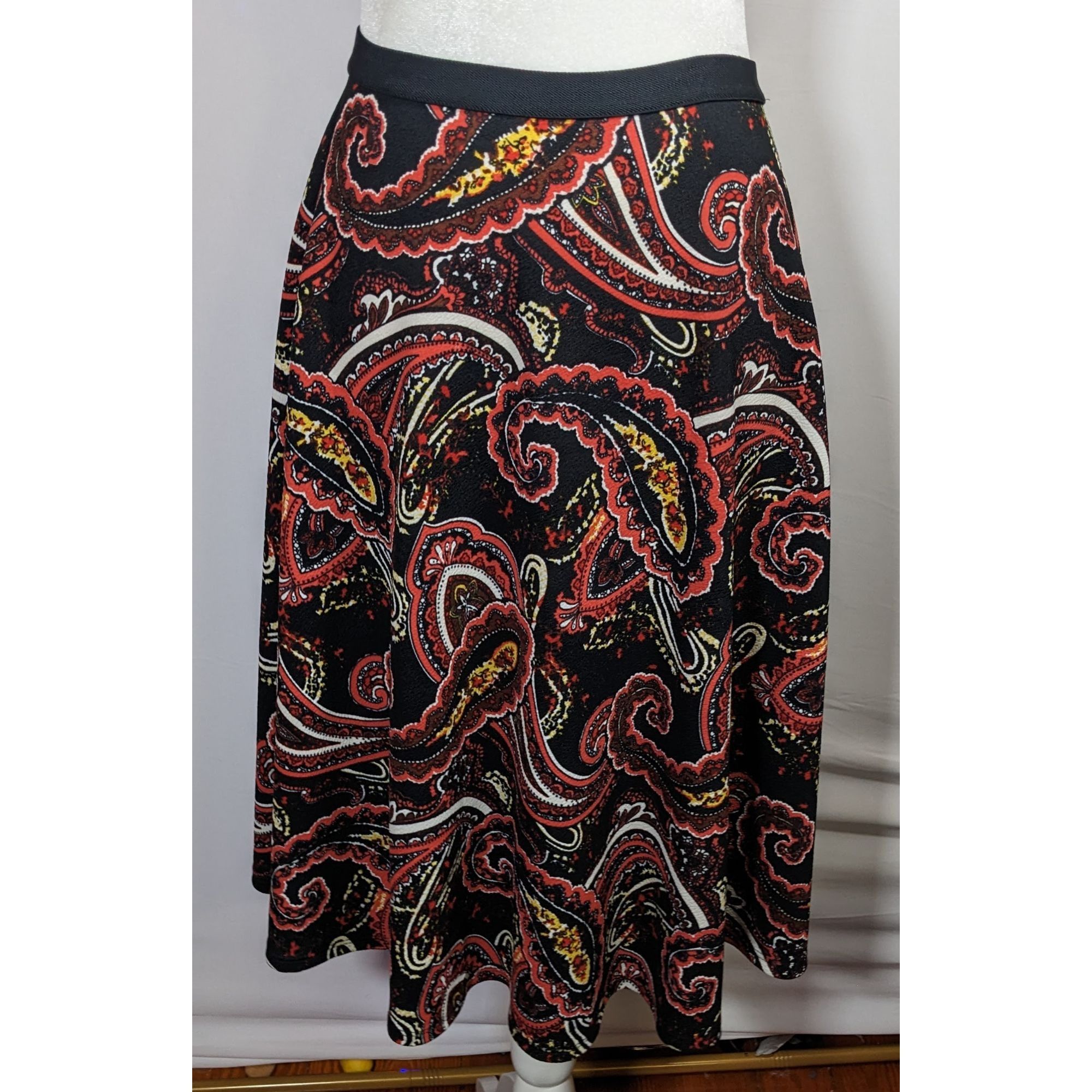Other Bobeau Bohemian Paisley USA Made Midi Skirt Size 34" / US 12 / IT 48 - 4 Thumbnail