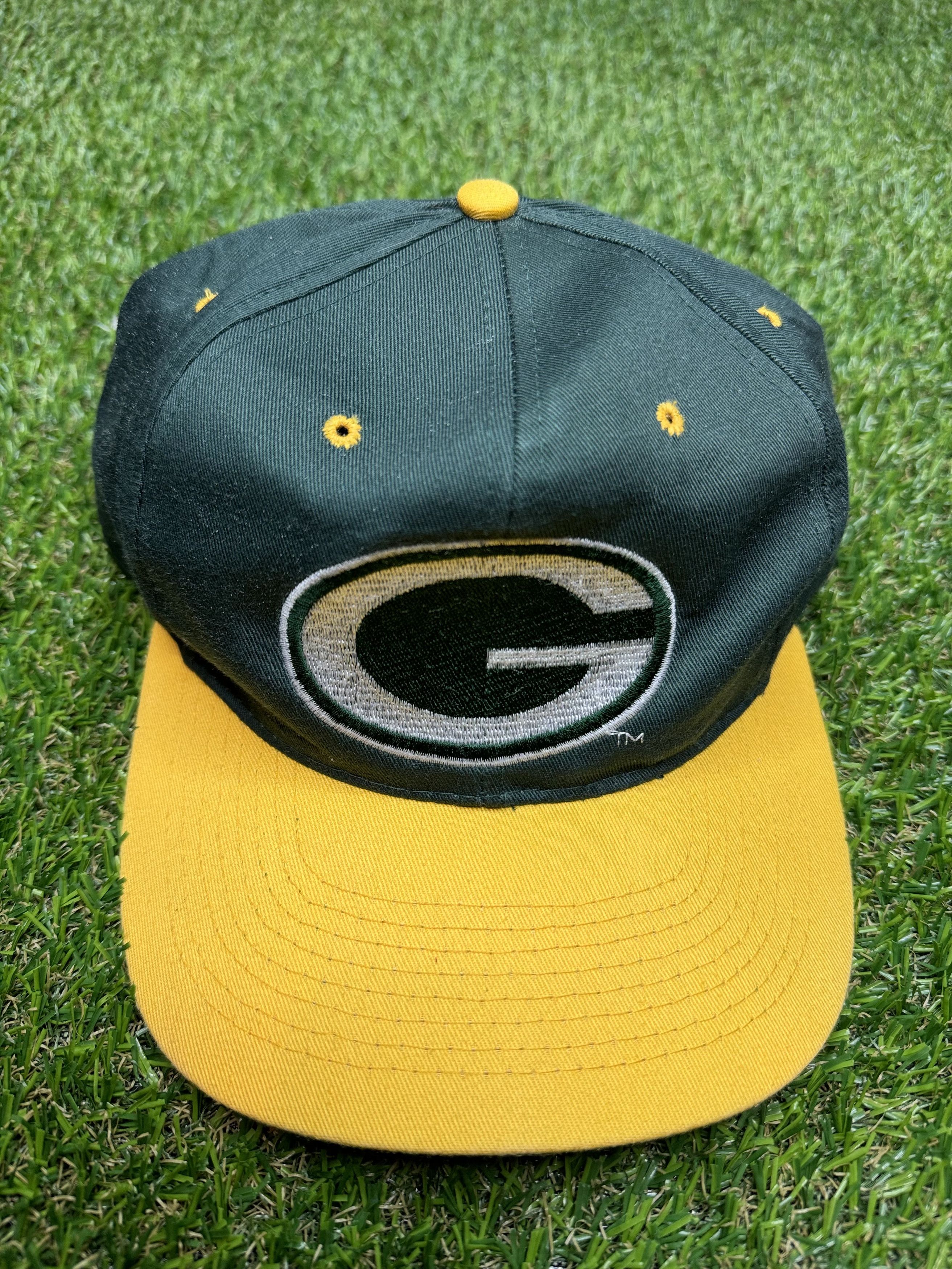 NFL VTG Green Bay Packers ADJ Snapback Hat– Classic NFL Logo Cap Size ONE SIZE - 1 Thumbnail