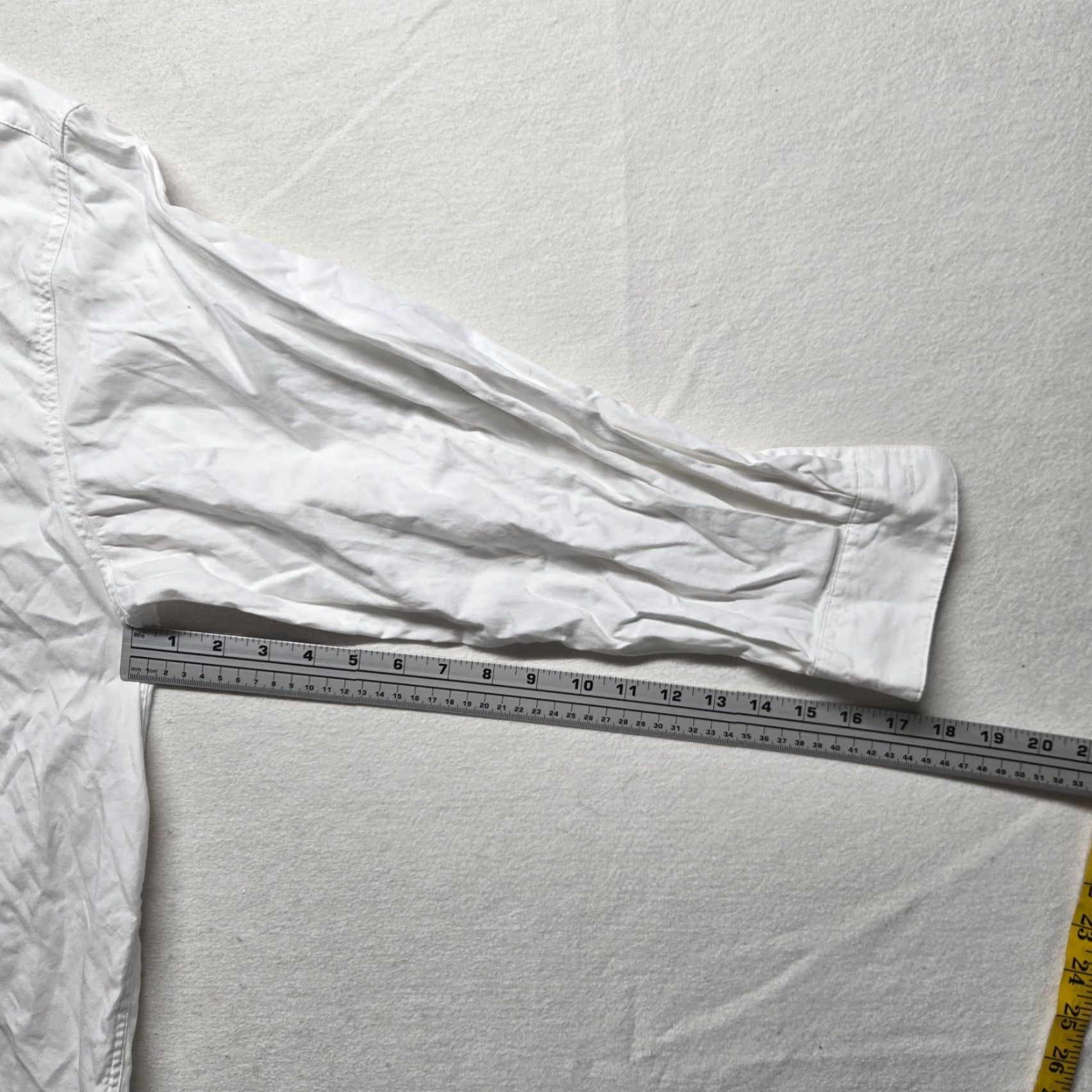 Eddie Bauer VINTAGE Eddie Bauer Dress Shirt Solid White 100% Cotton Button-Down Adult Men 2XL White Mens Dress Shirt Size 48R - 4 Thumbnail