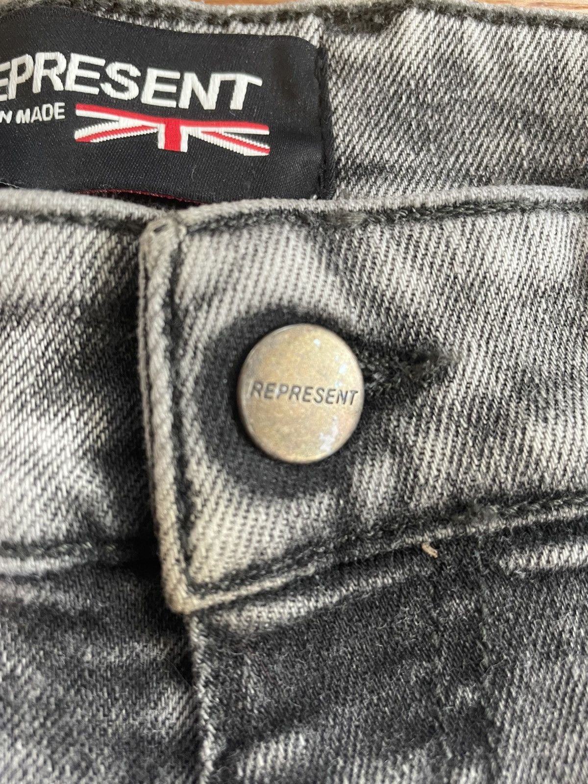 Represent Clo. Distressed Denim - Acid Grey Size US 30 / EU 46 - 5 Thumbnail