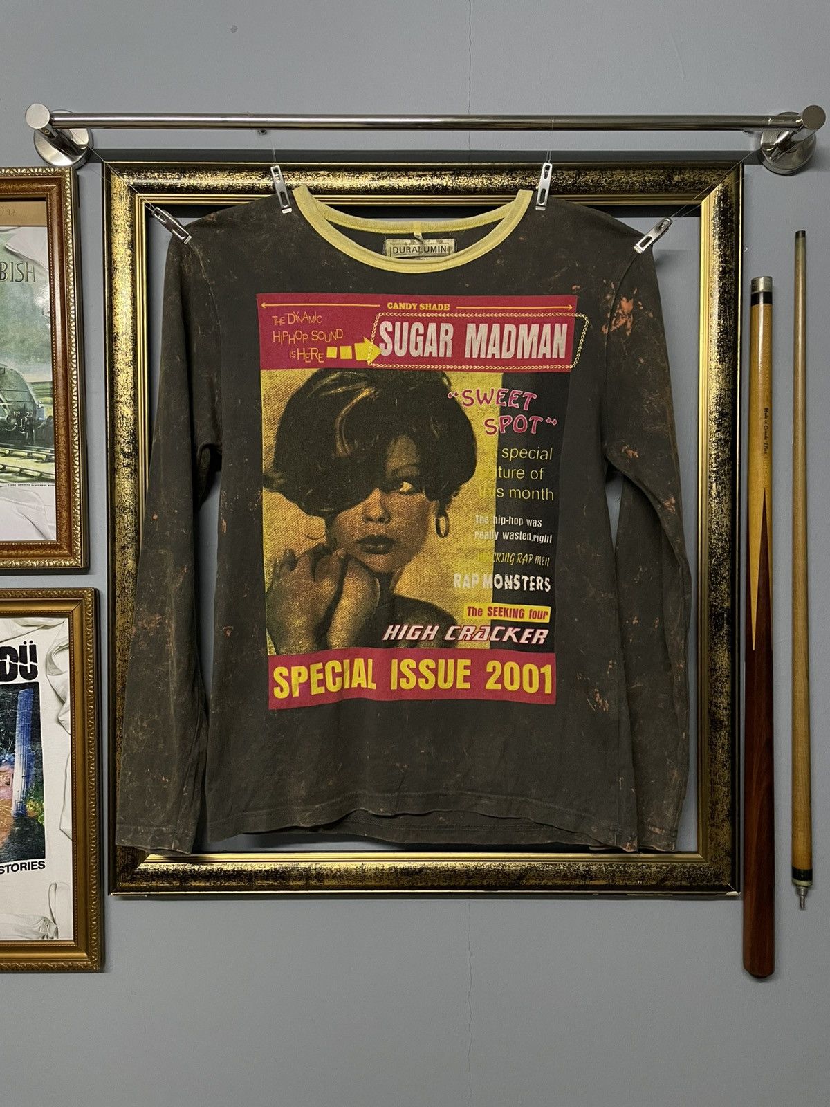 Vintage 1990s Japan Designer Duralumin Sugar Madman Girl Tee