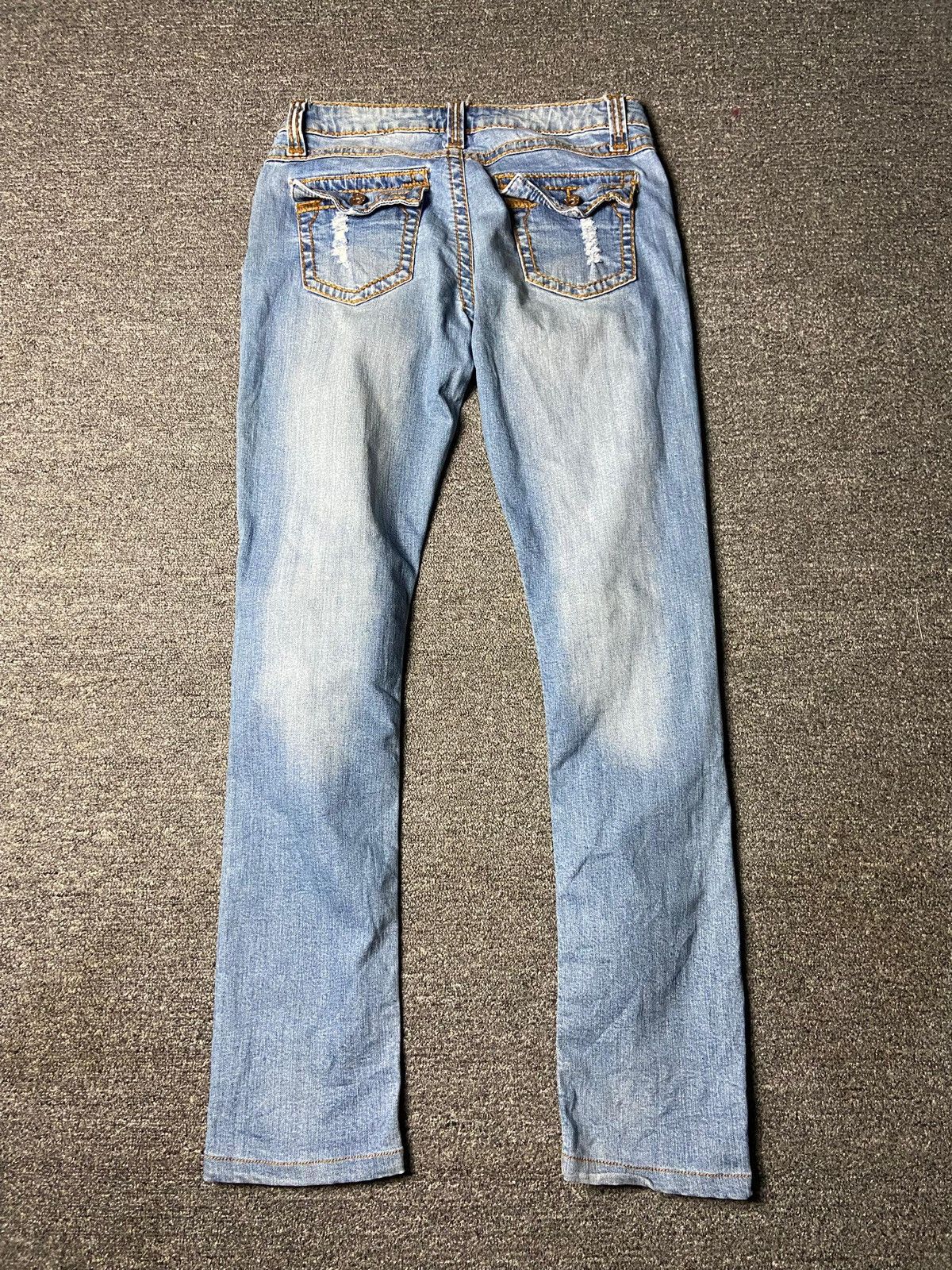 Japanese Brand JCJQ Brand Distressed Denim Ripped Jeans (162) Size 30" / US 8 / IT 44 - 6 Thumbnail