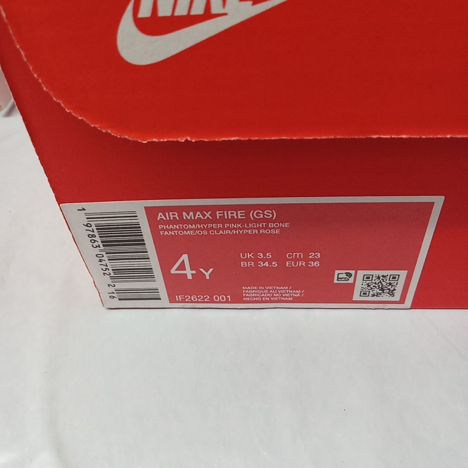 Nike Nike Air Max Fire Girls Size 4Y Women 5.5 Phantom Pink NEW Size US 5.5 / IT 35.5 - 9 Thumbnail