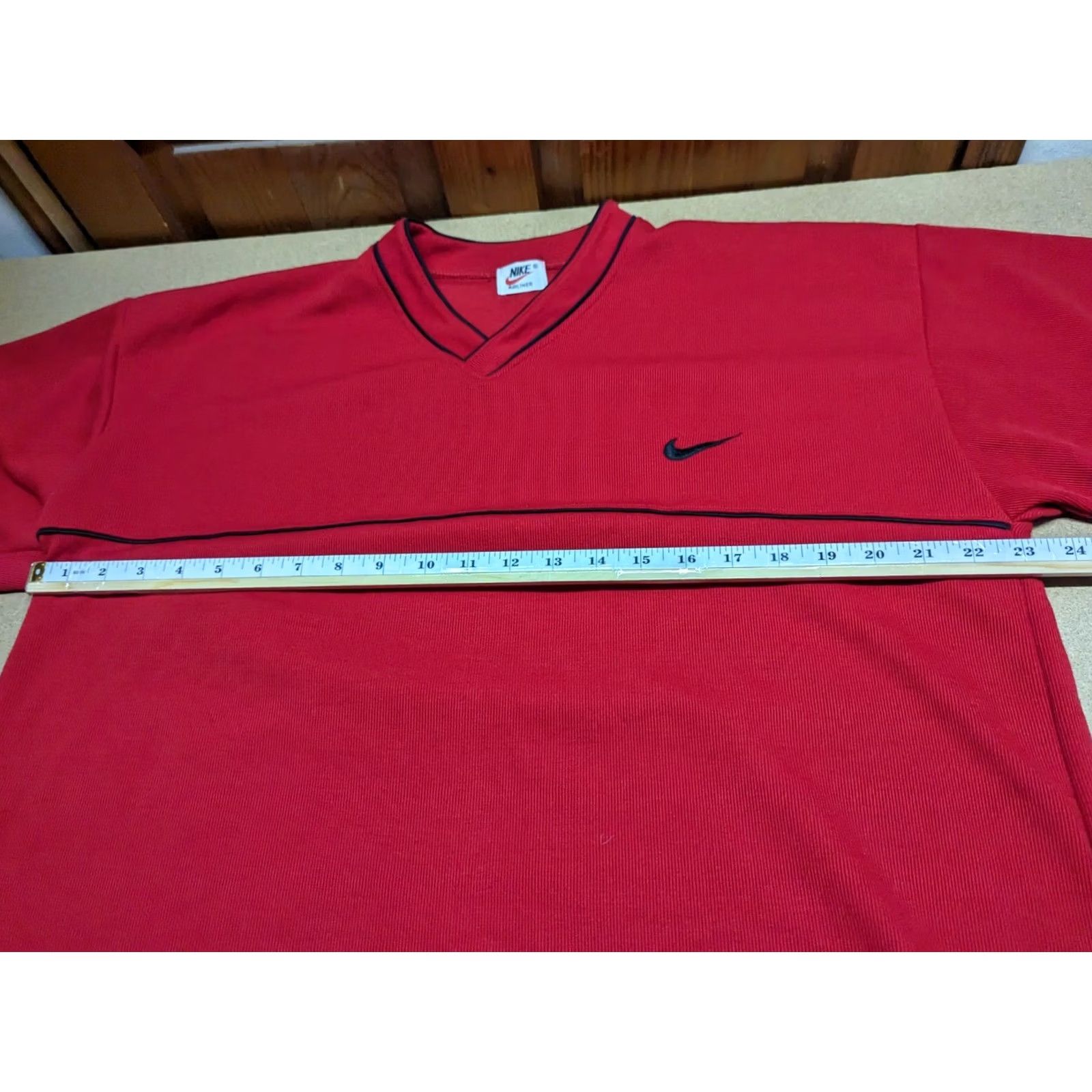 Nike VINTAGE Nike Airliner Golf Shirt Mens L Red Long Sleeves Size US L / EU 52-54 / 3 - 3 Thumbnail
