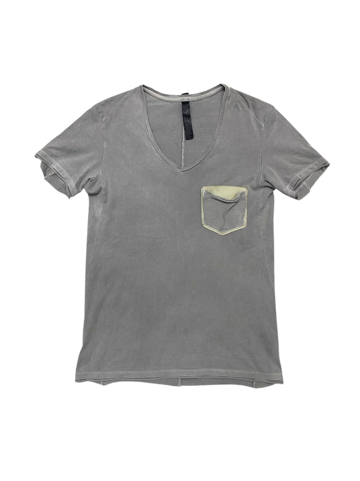 Ekam 2000s WJK leather Pocket smoke tee Size US S / EU 44-46 / 1 - 1 Thumbnail