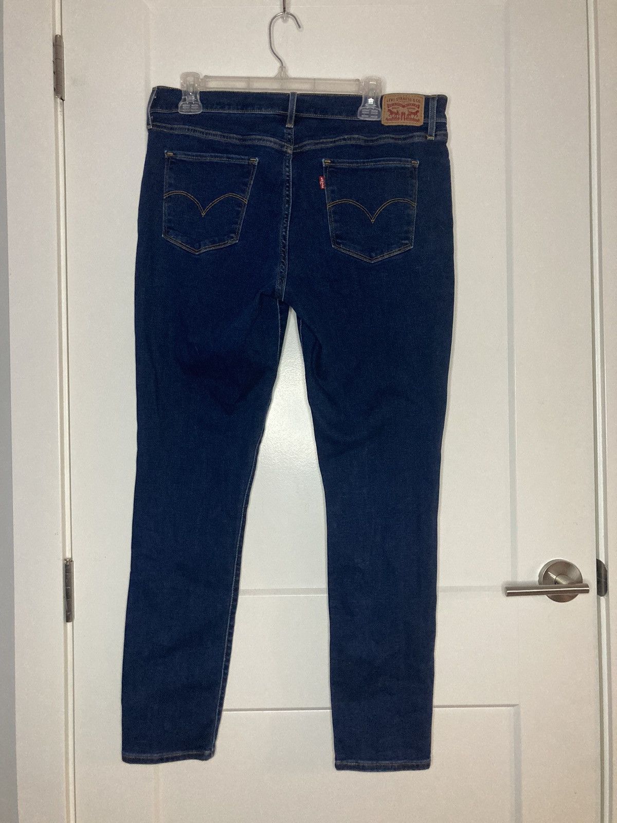 Levi's × Vintage High Rise Skinny Dark wash Levis Denim Jeans W32/L30 Size 32" / US 10 / IT 46 - 2 Thumbnail