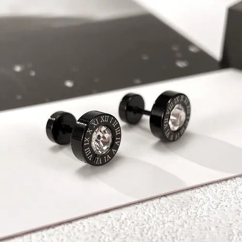 Jewelry Crazy Earrings One Pairs Chrome Jewelry Size ONE SIZE - 2 Thumbnail