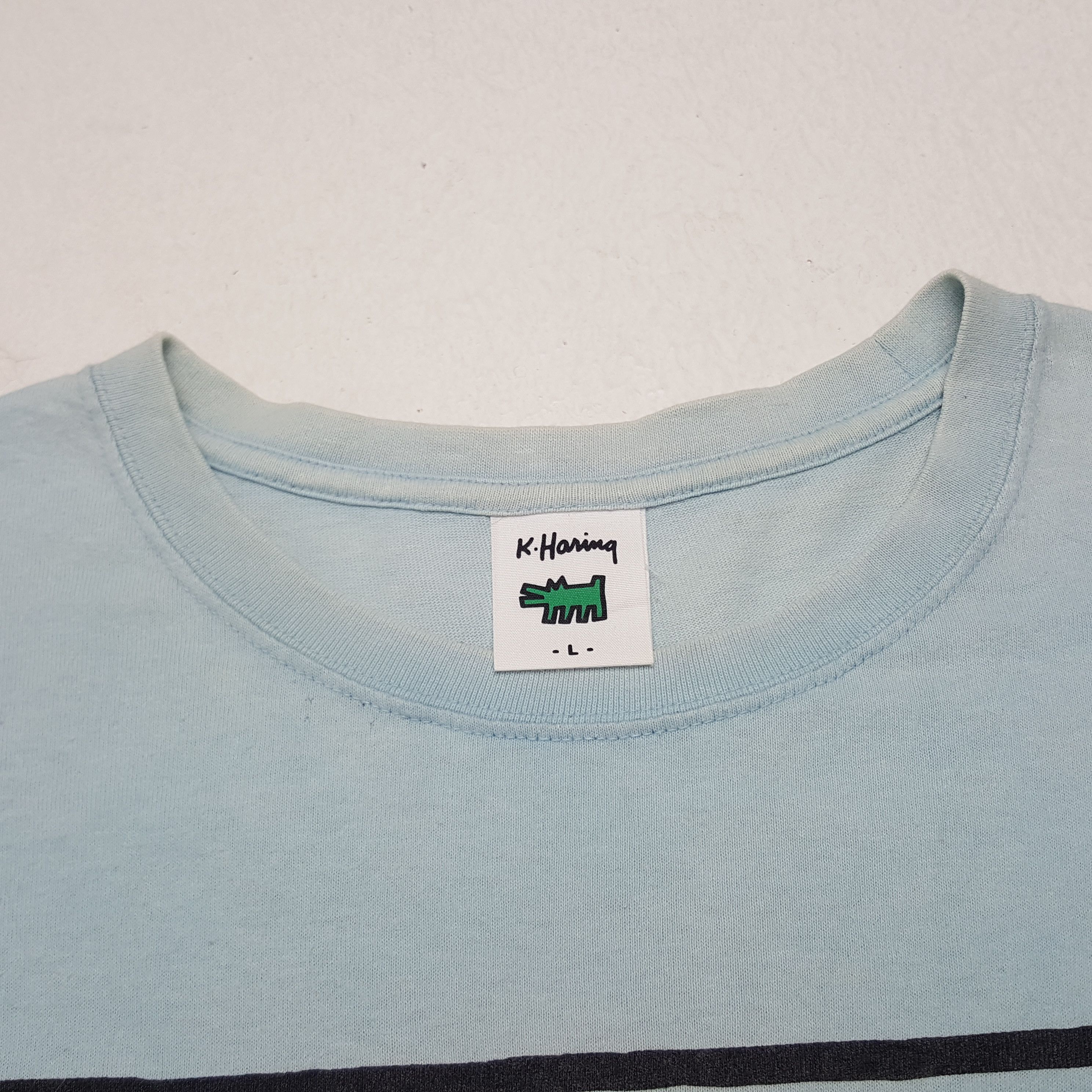 Japanese Brand × Keith Haring × Vintage Vintage Keith Haring Calling Tshirt Size US L / EU 52-54 / 3 - 5 Thumbnail
