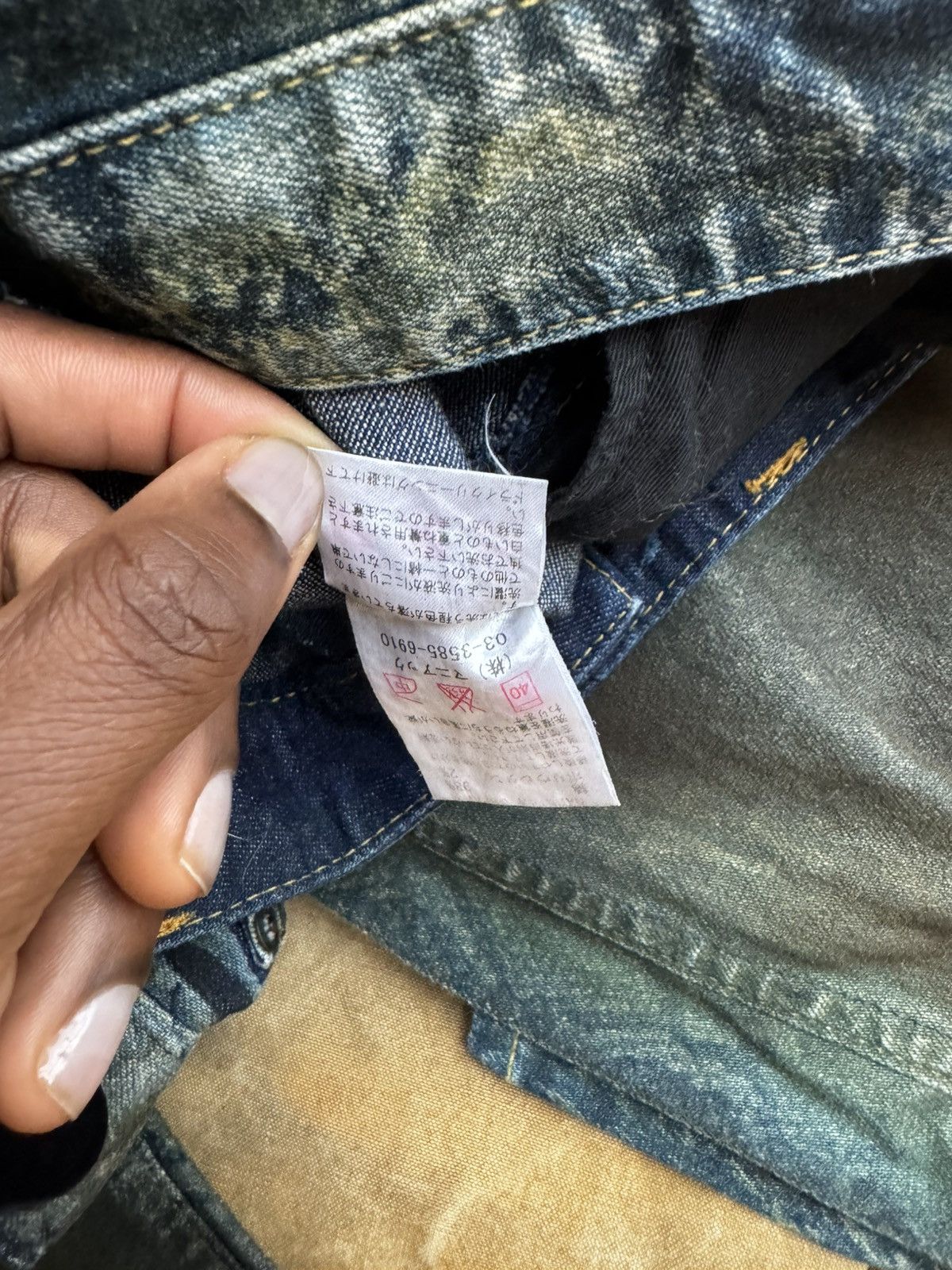 Le Grande Bleu (L.G.B.) Chameleon Painted scale Denim Size US 28 / EU 44 - 8 Thumbnail