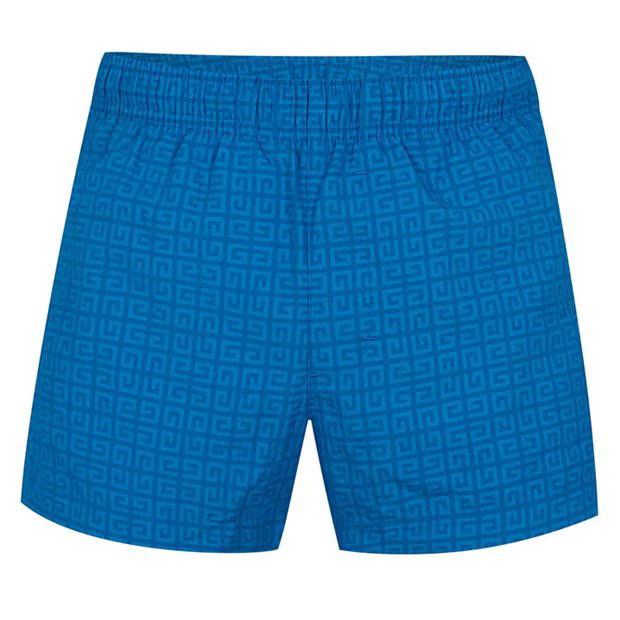 image of Givenchy O1G2R1Mq0424 Swim Shorts In Mineral Blue, Men's (Size 34)