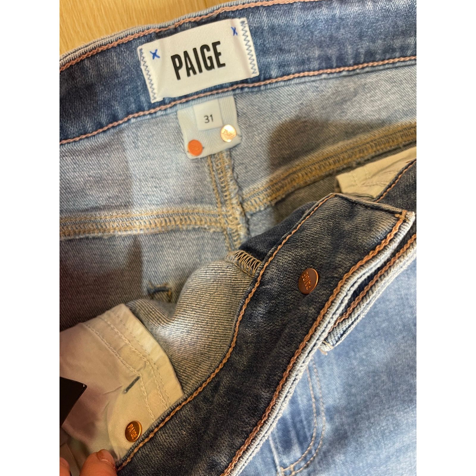 Paige PAIGE Cindy High Rise Straight Jeans – Size 31 – NWT Size 31" - 3 Thumbnail
