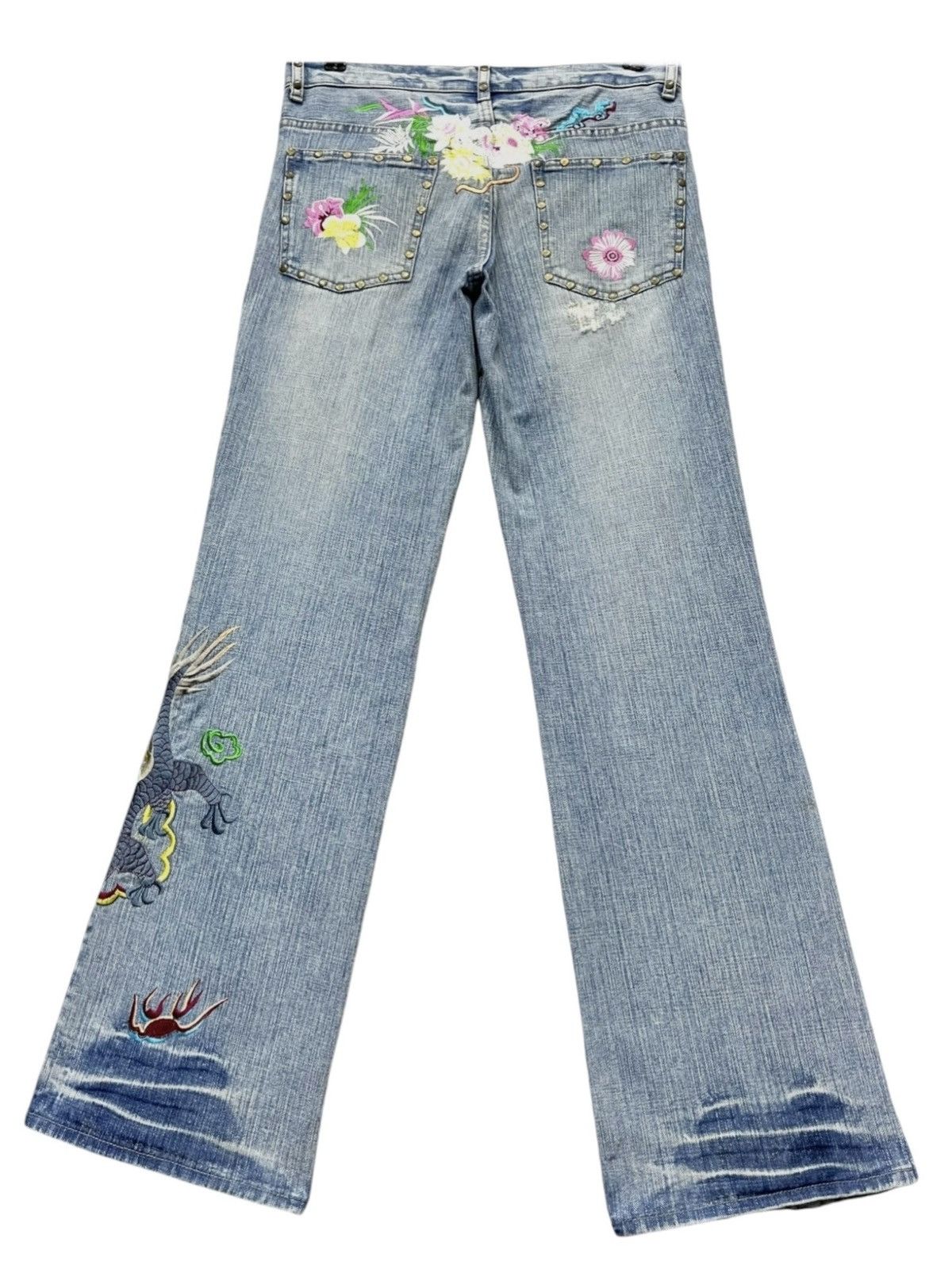 semanticdesign SEMANTIC SENSATION Karakuri Embroidery Studded Flare Size US 31 - 6 Thumbnail