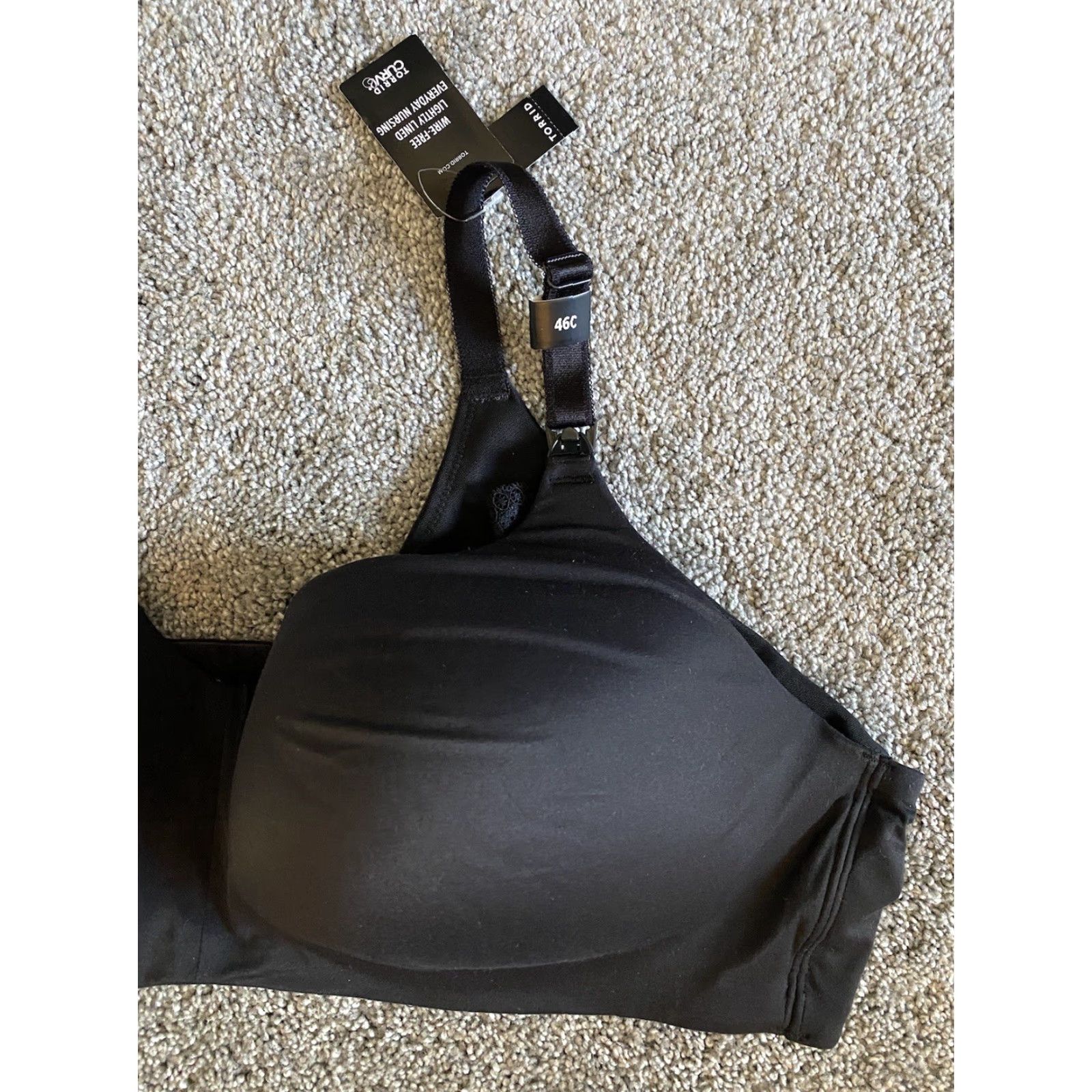 Torrid Torrid Curve Women’s Bra 46C Black Wire Free NWT MSRP New Size ONE SIZE - 3 Thumbnail