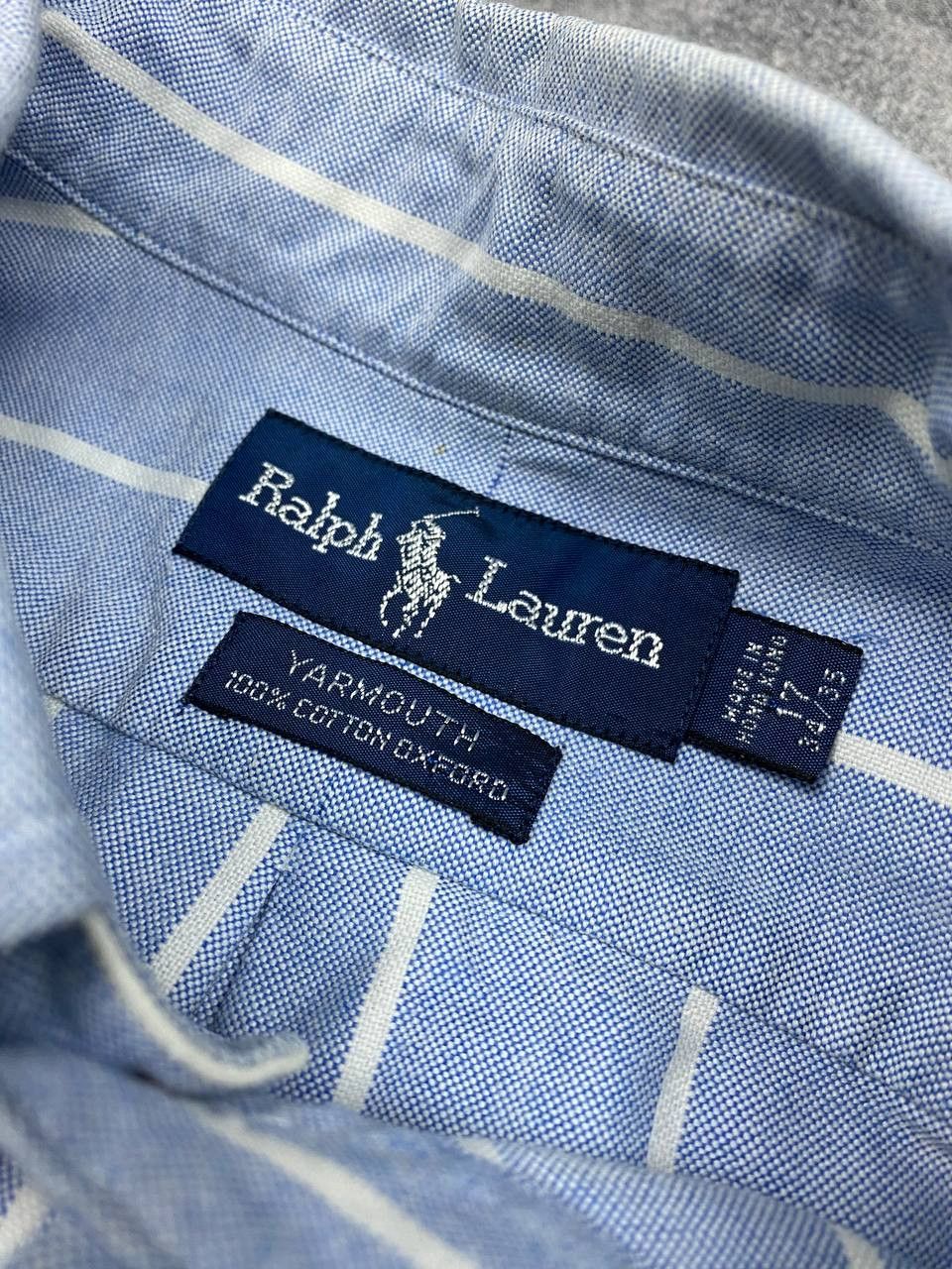 Polo Ralph Lauren × Vintage Vintage 90s Polo Ralph Lauren Striped Blue/White Shirt Y2K Size US XXL / EU 58 / 5 - 10 Thumbnail