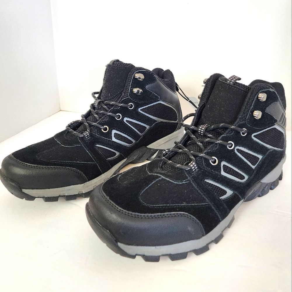 St. Johns Bay NWT St. John Bay's Midnight Black Warehouse Hiking Boots Size US 11 / EU 44 - 1 Thumbnail