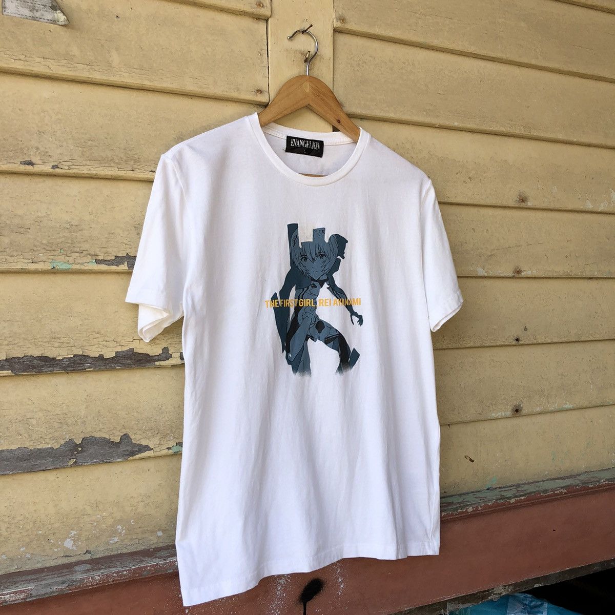 Anime Vintage y2k EVANGELION The First Girl Rei Ayanami Tshirt Size US L / EU 52-54 / 3 - 3 Thumbnail