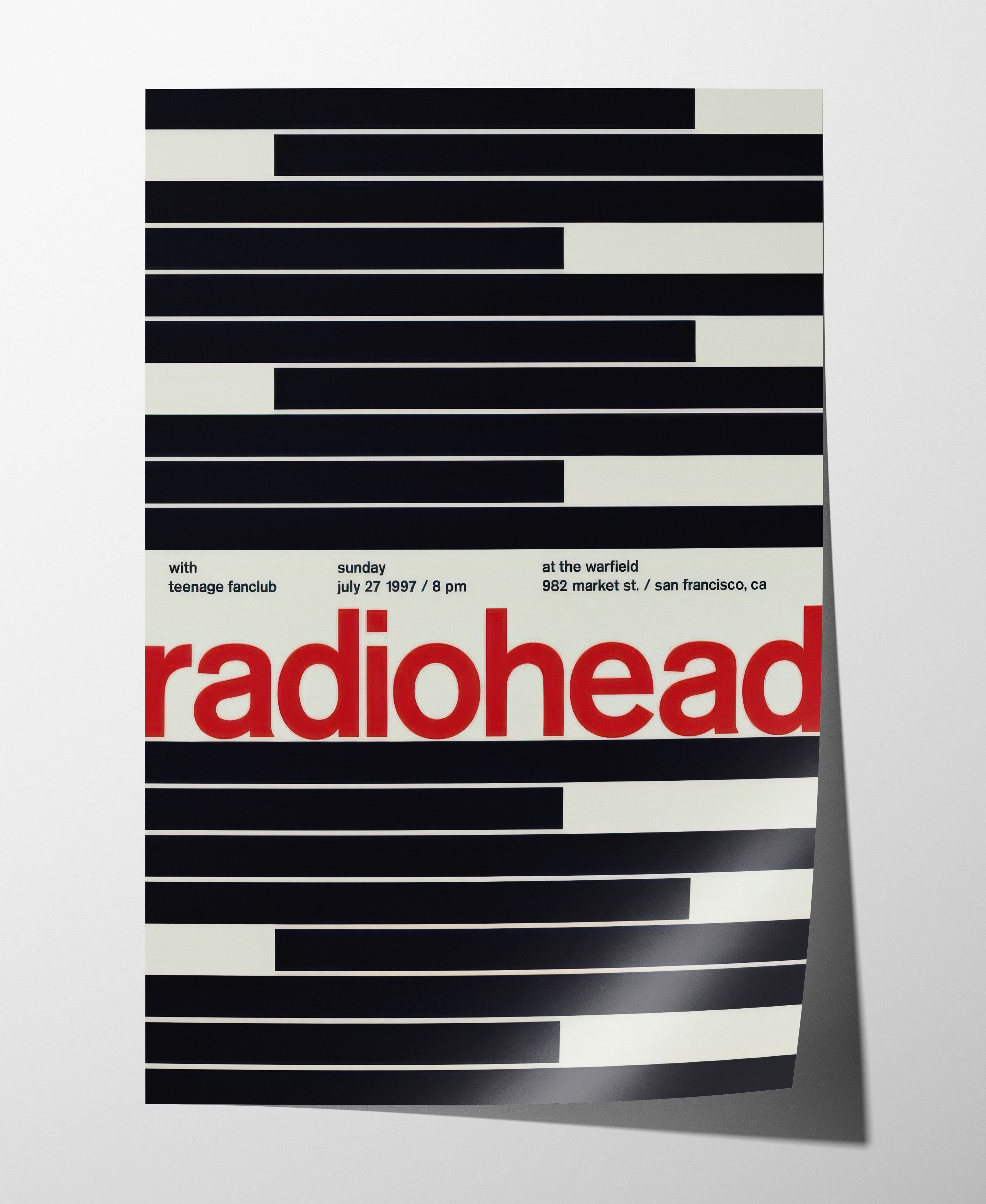 Band Tees Radiohead Poster Shirt Logo Tee Vintage Music Band Merch Size ONE SIZE - 1 Thumbnail