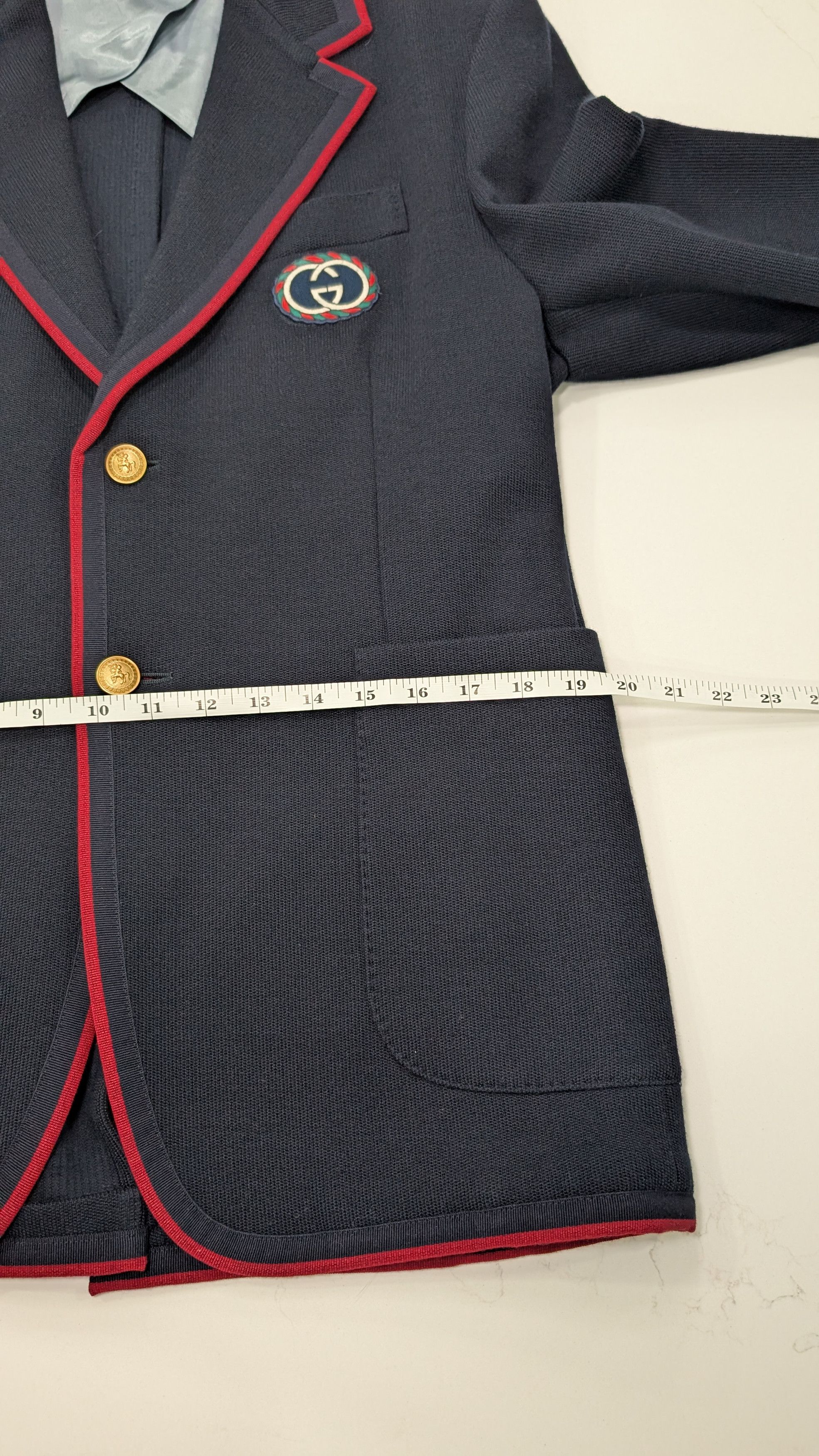 Gucci Gucci Fo Palma Blazer – Wool/Cotton Jersey – Size 50 Size 50R - 13 Thumbnail