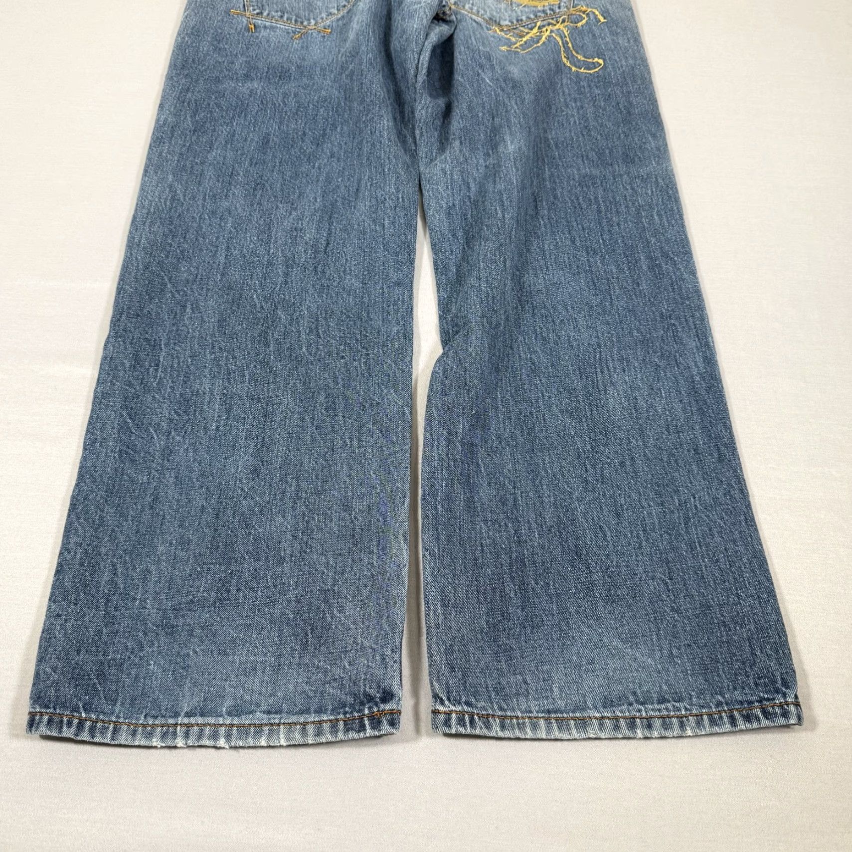 Rocawear VINTAGE Rocawear Jeans Mens 36x32 Blue Baggy Loose Embroidered Denim Pants Y2K Size US 36 / EU 52 - 7 Thumbnail