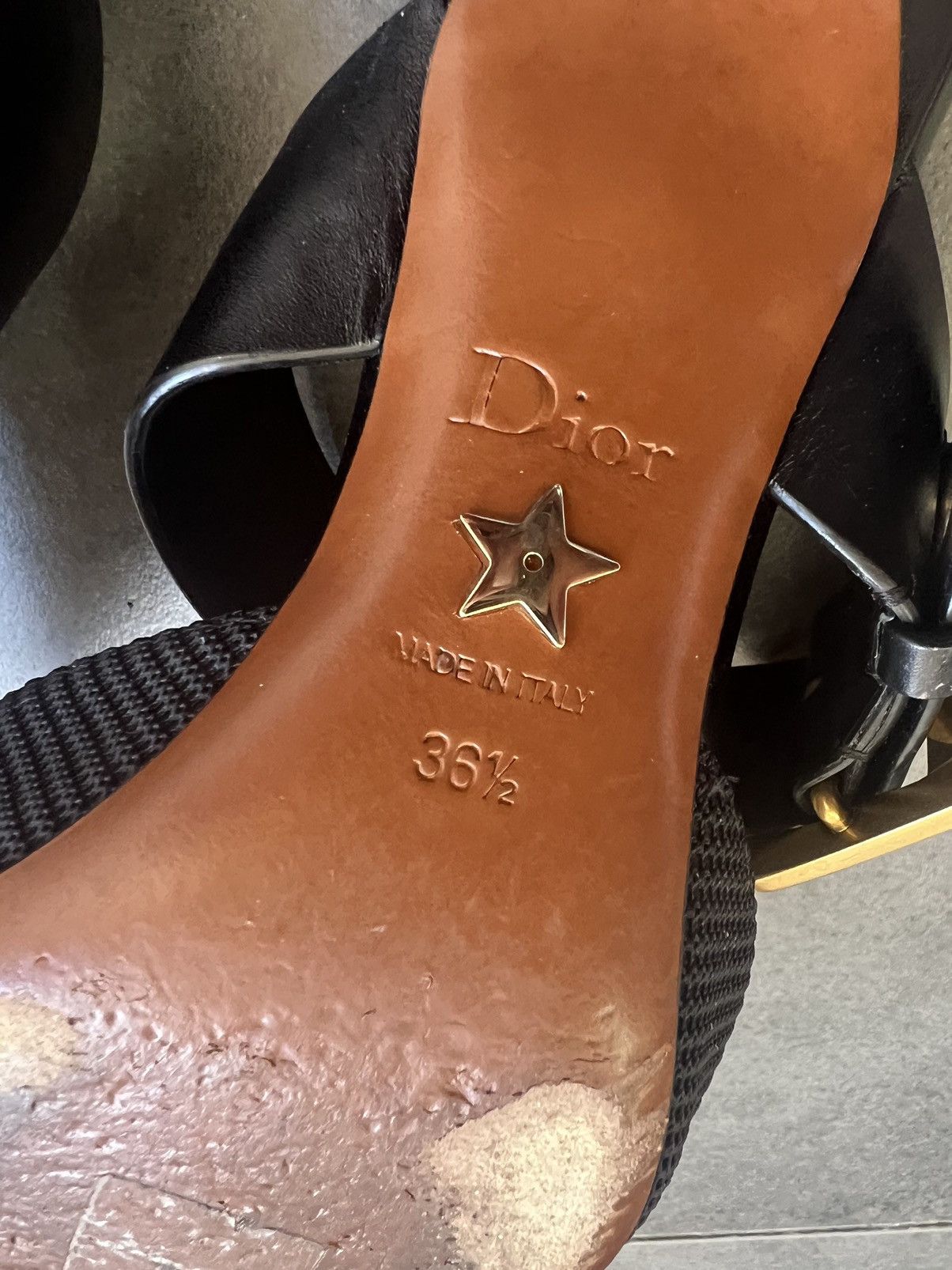 Dior Dior D logo buckle kitten heels mules sandals Size US 6.5 / IT 36.5 - 17 Thumbnail