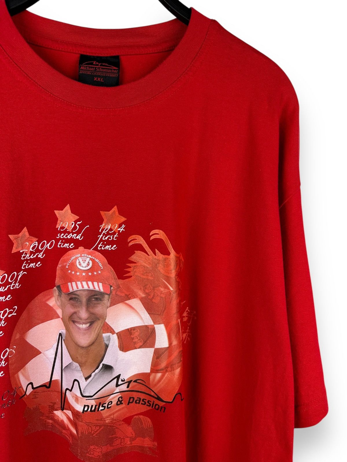 Ferrari × Vintage Michael Schumacher Pulse Passion F1 Time Champion T-Shirt Size US XXL / EU 58 / 5 - 3 Thumbnail
