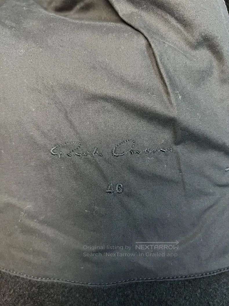 Rick Owens Rick Owens Leather Paneled Wool Coat. Size US S / EU 44-46 / 1 - 7 Thumbnail