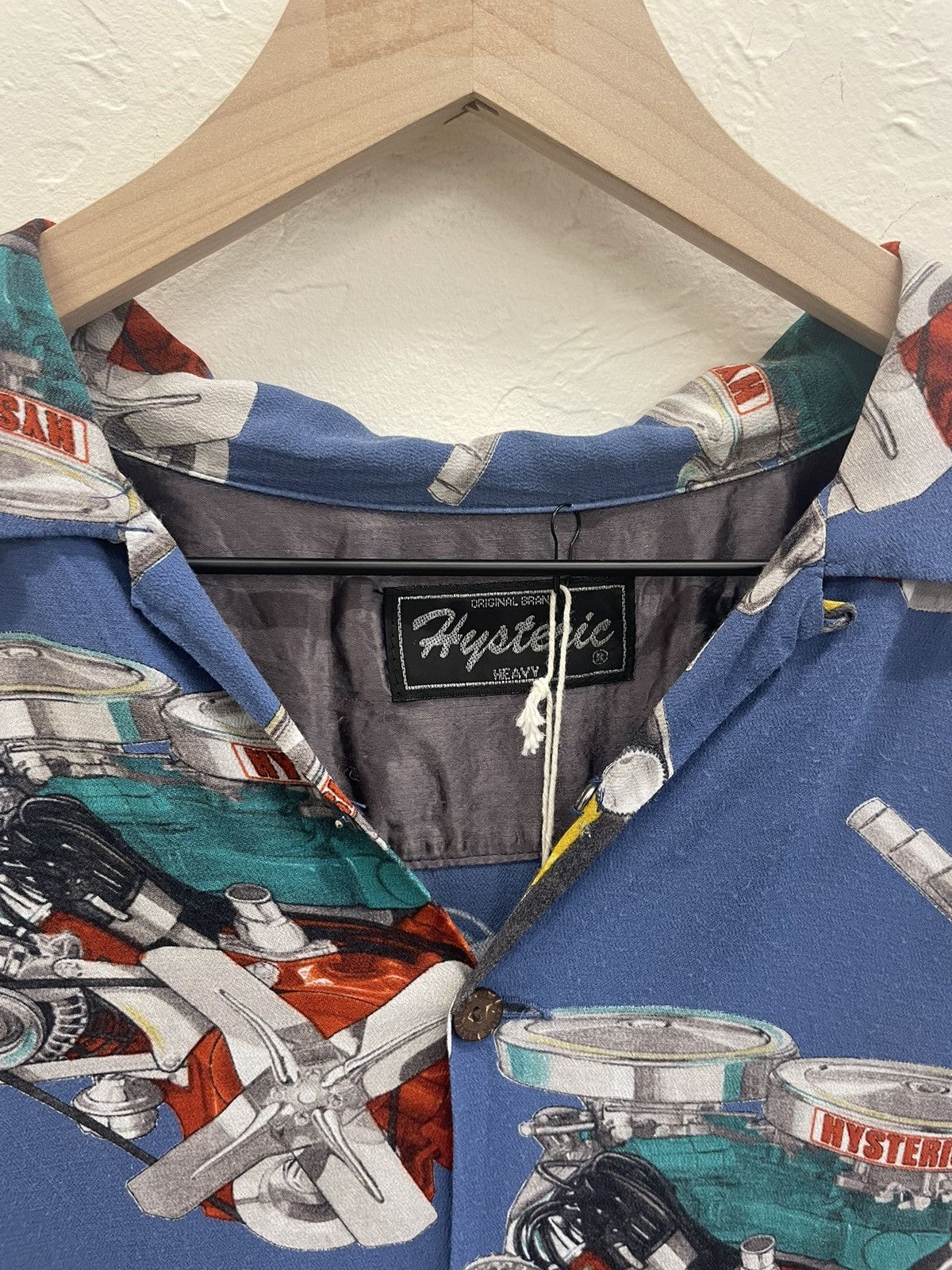 Hysteric Glamour Engine Rayon Button Up Shirt Size US M / EU 48-50 / 2 - 2 Thumbnail