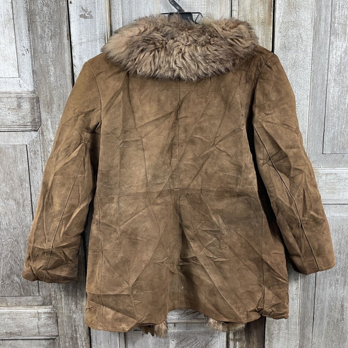 Leather × Vintage Vintage S.H.G Fur Leather Coat Size M / US 6-8 / IT 42-44 - 2 Thumbnail